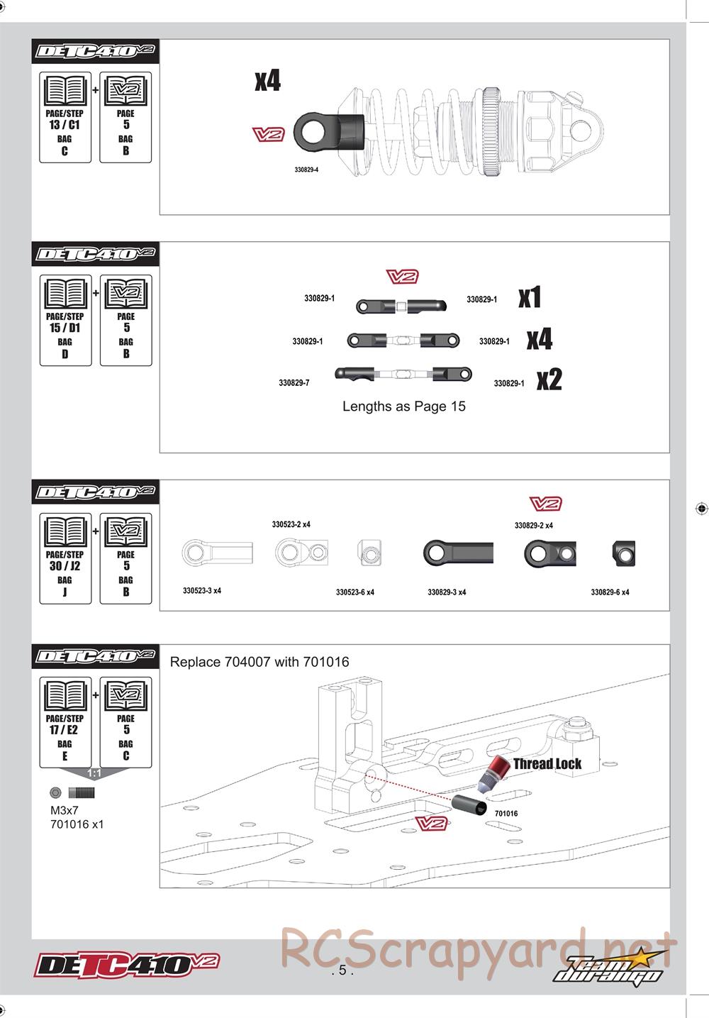 Durango - DETC410 V2 - Manual Supplement - Page 5