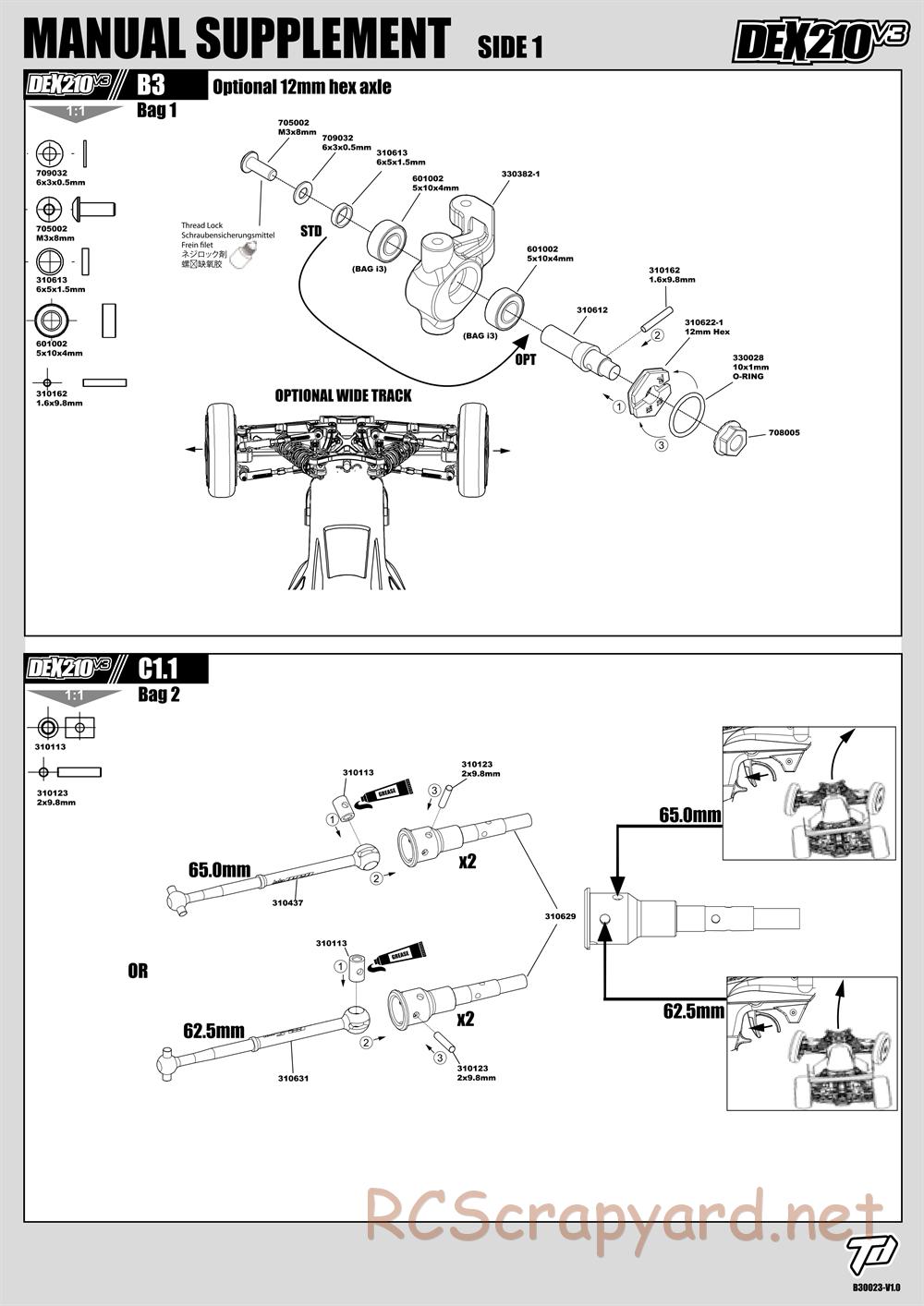 Durango - DEX210 V3 - Manual Supplement - Page 1