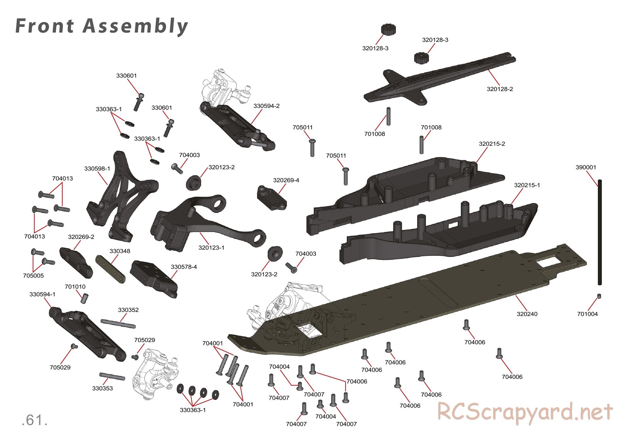 Durango - DEX210 V3 - Exploded View - Parts List - Page 61