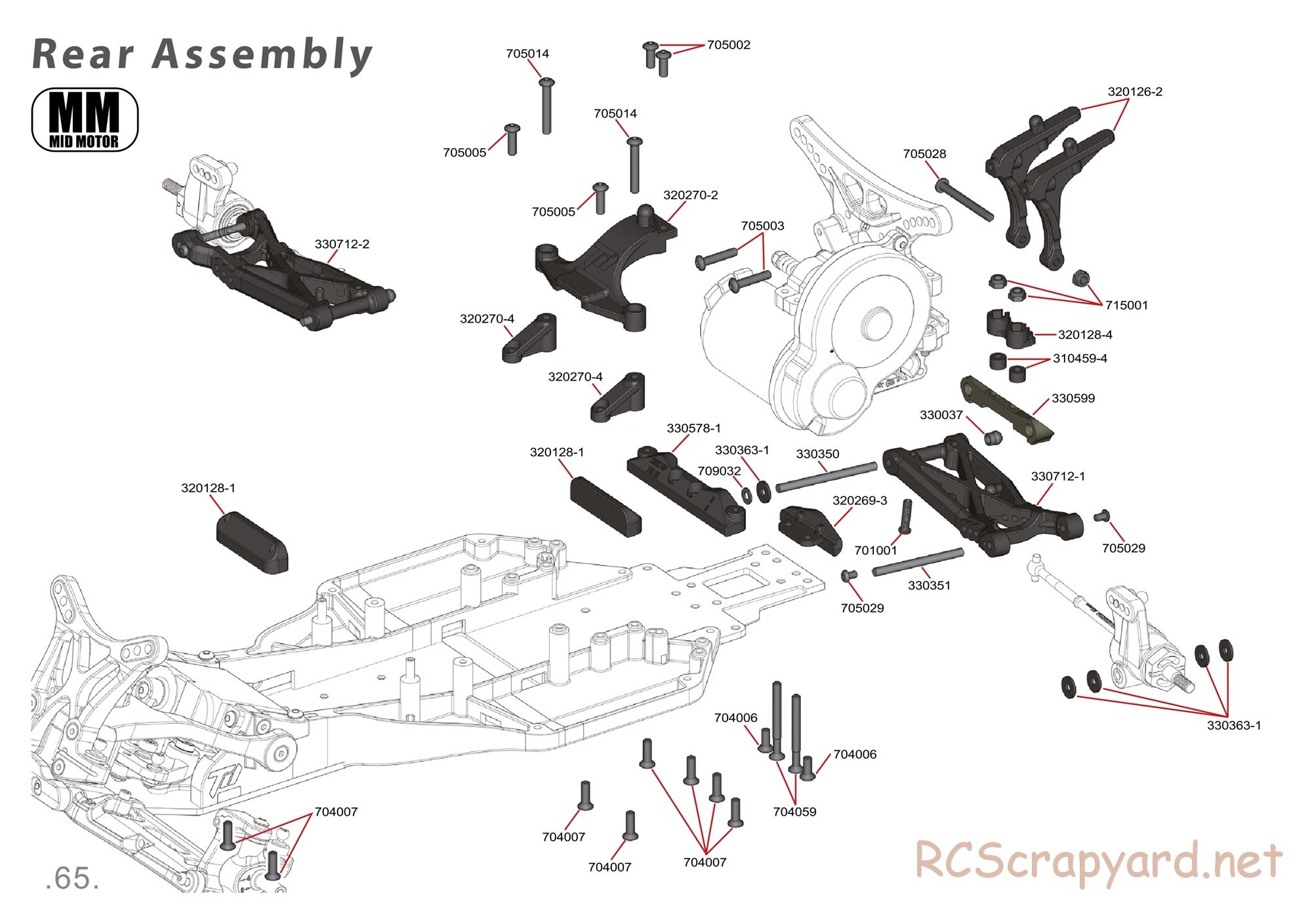 Durango - DEX210 V3 - Exploded View - Parts List - Page 65