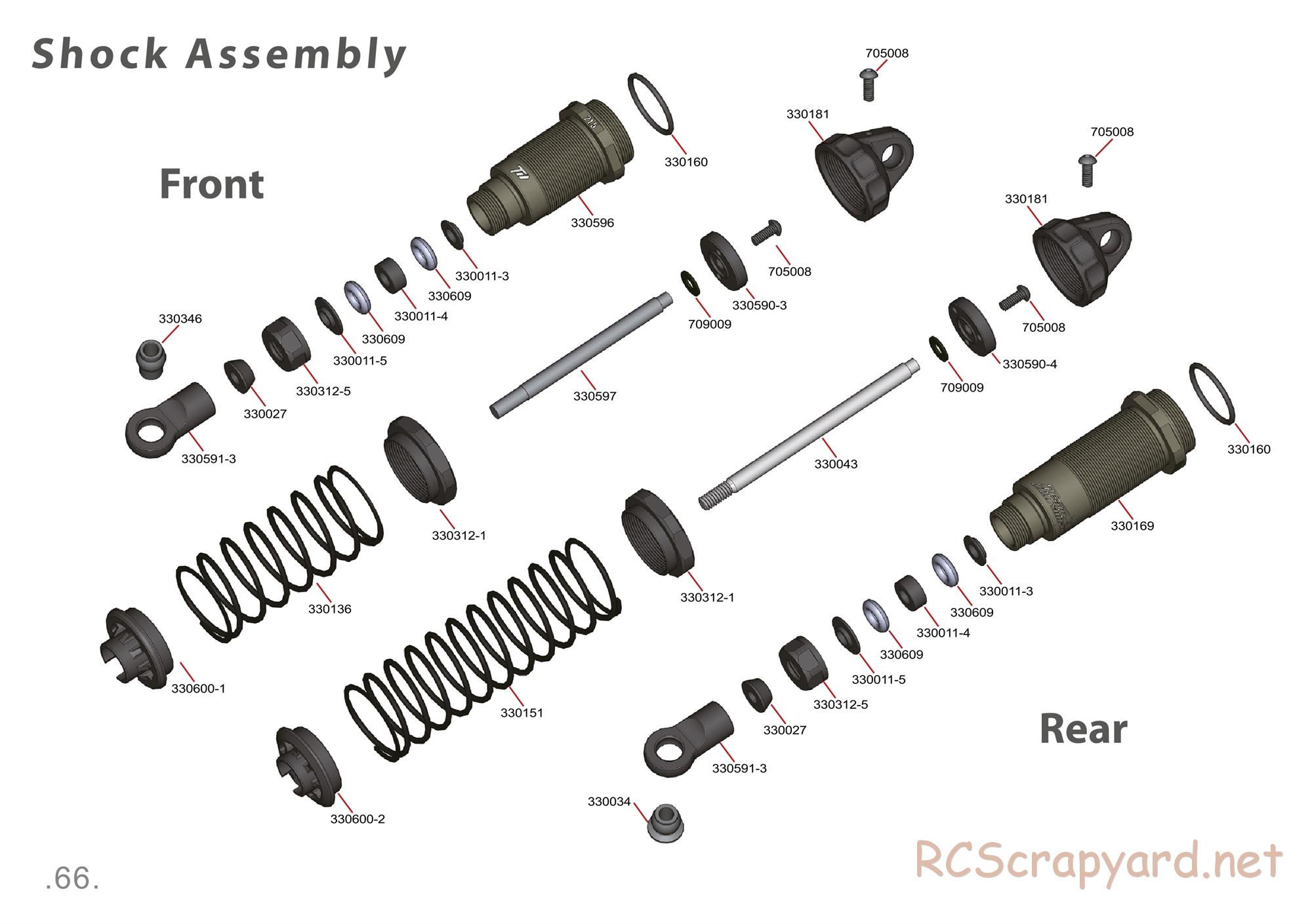 Durango - DEX210 V3 - Exploded View - Parts List - Page 66