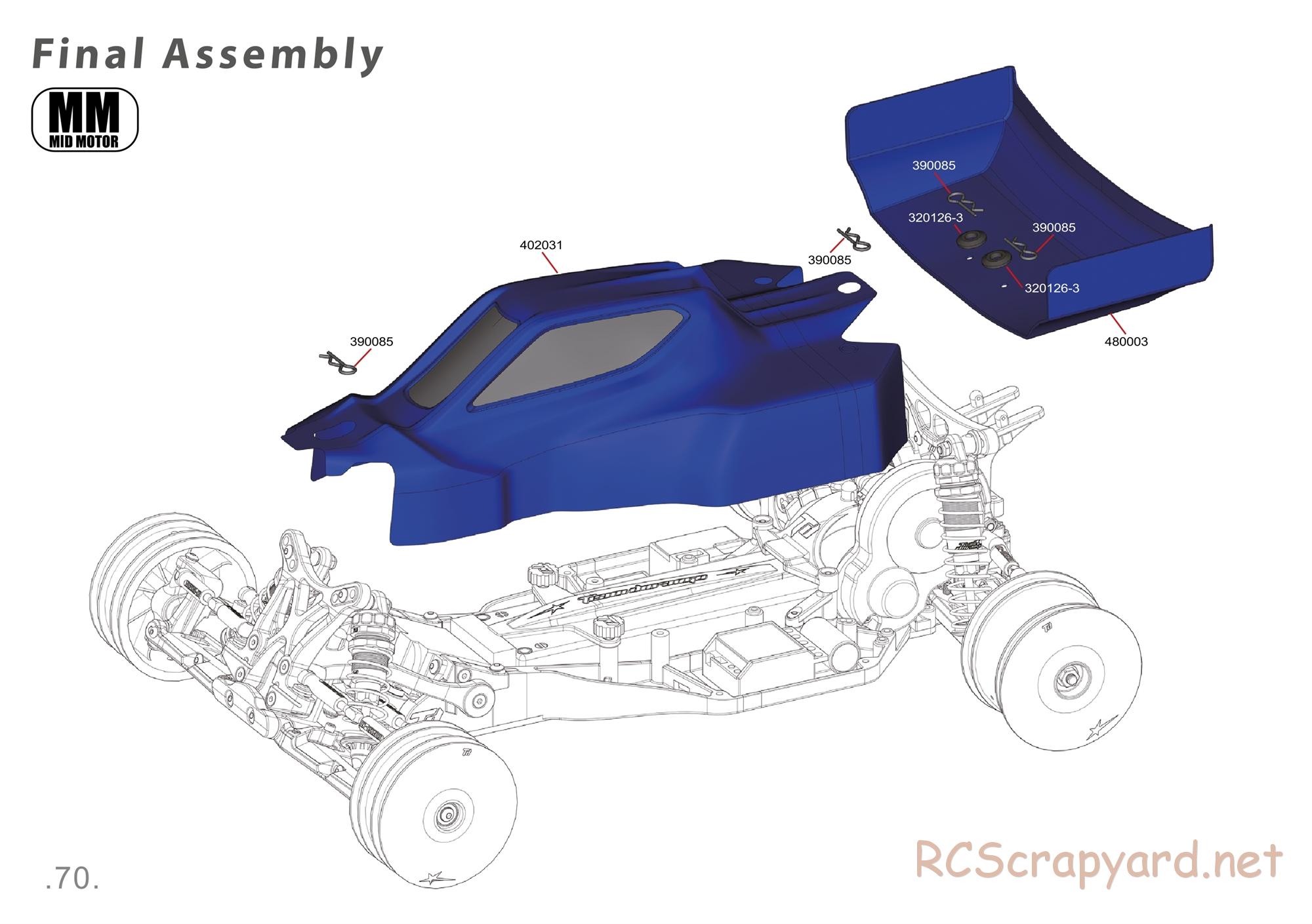 Durango - DEX210 V3 - Exploded View - Parts List - Page 70