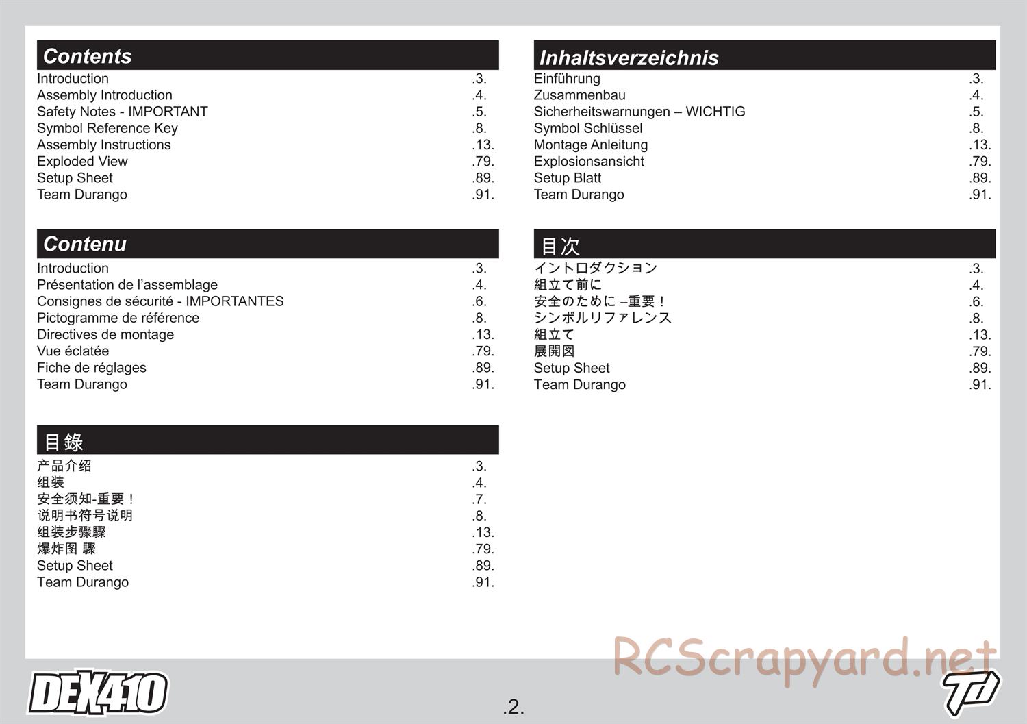 Durango - DEX410 V5 - Manual - Page 2
