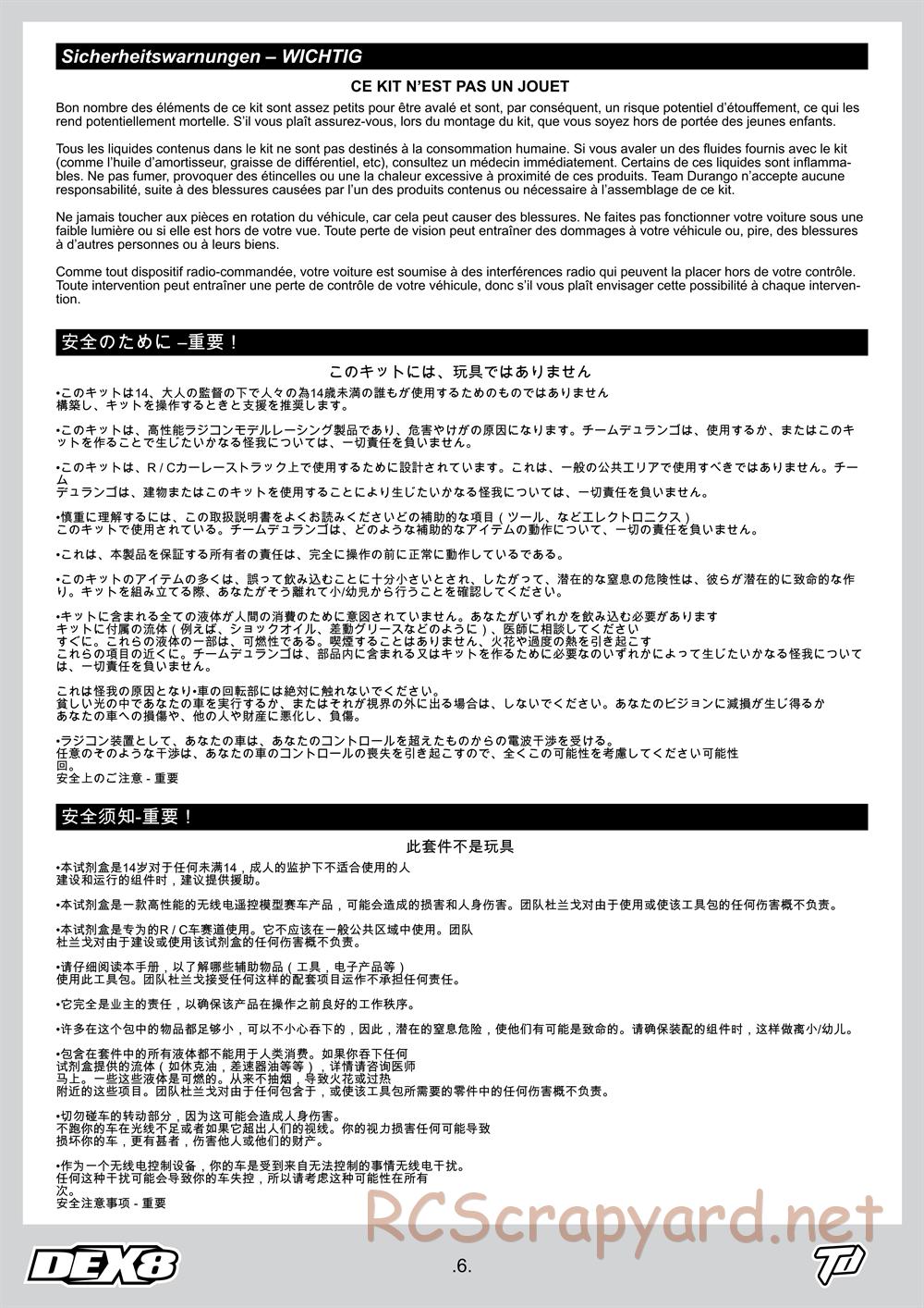 Durango - DEX8 - Manual - Page 6
