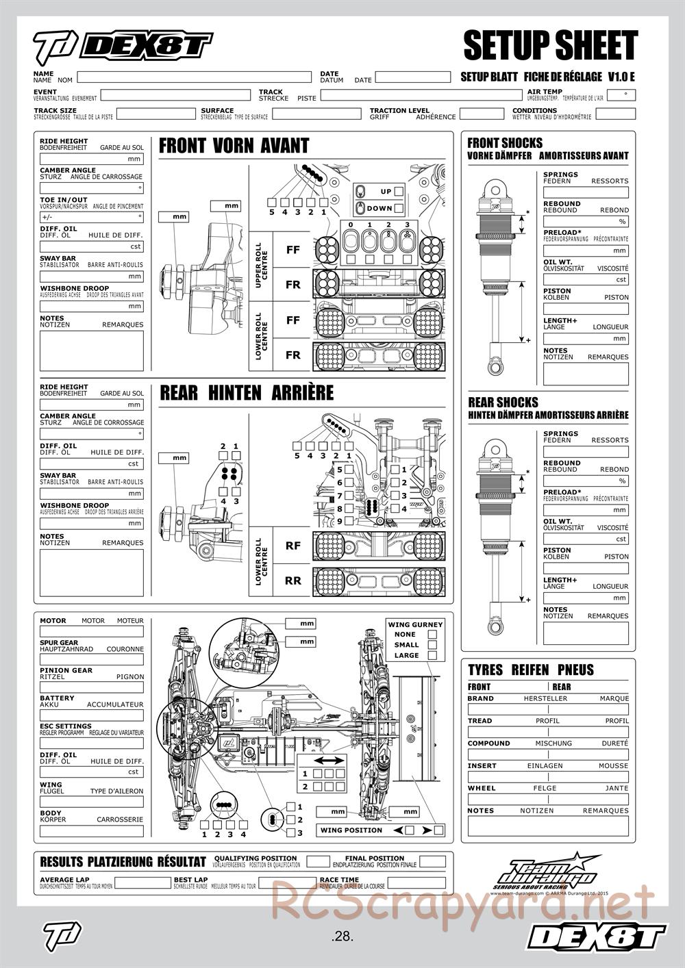 Durango - DEX8T - Manual - Page 28