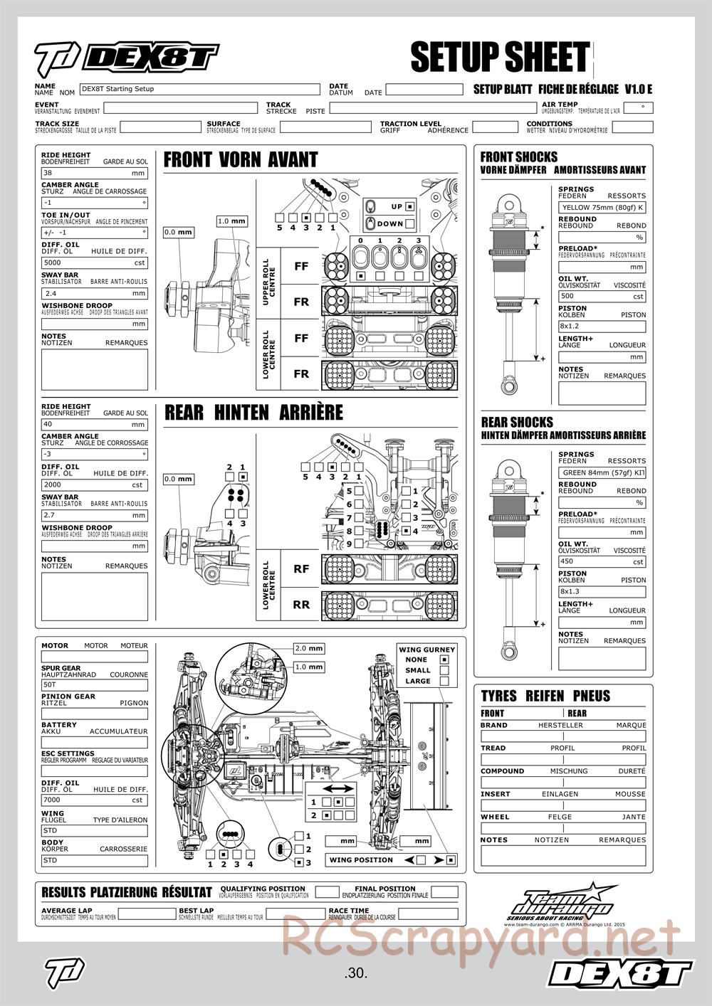 Durango - DEX8T - Manual - Page 30