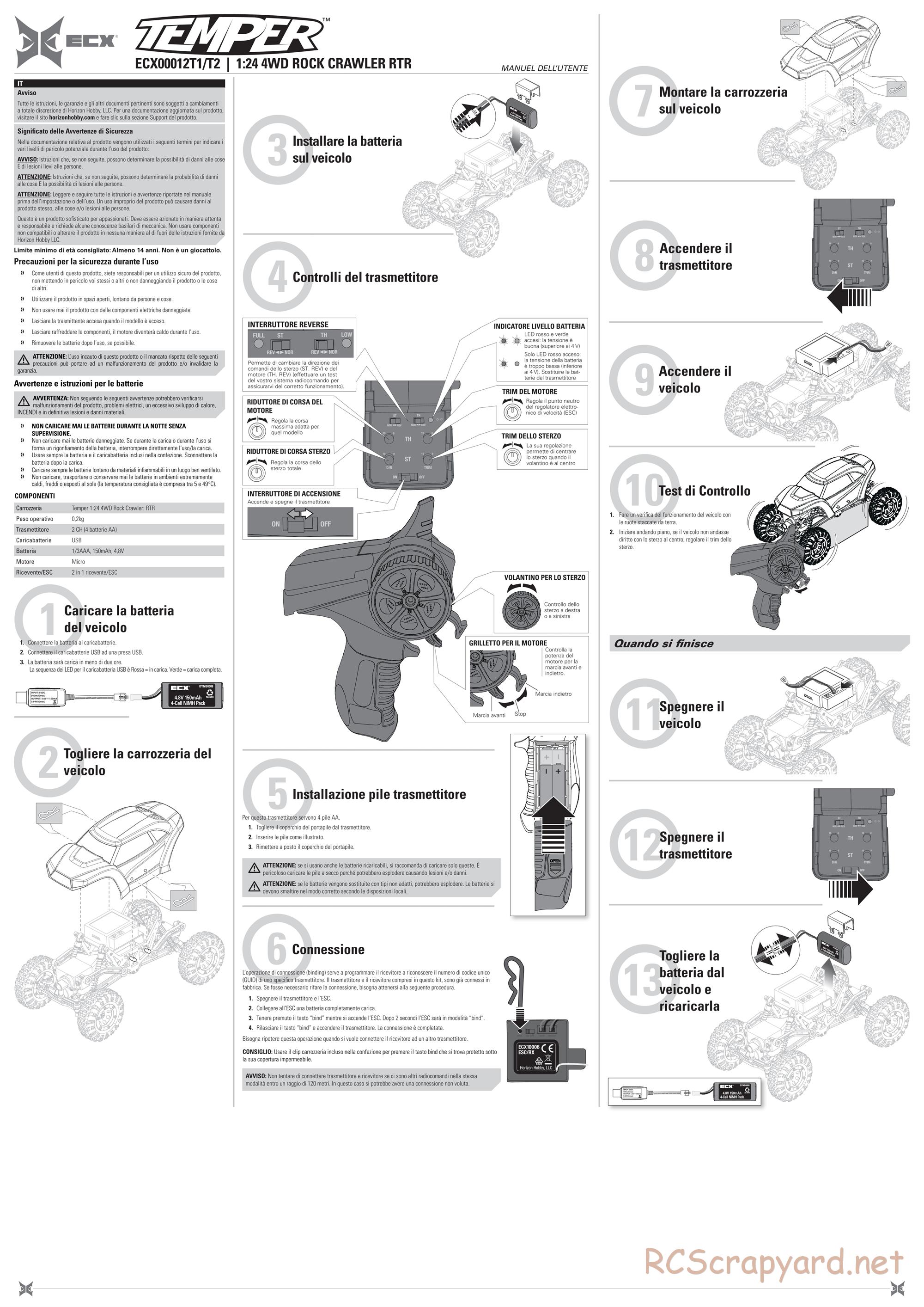 ECX - Temper 4WD - Manual - Page 4