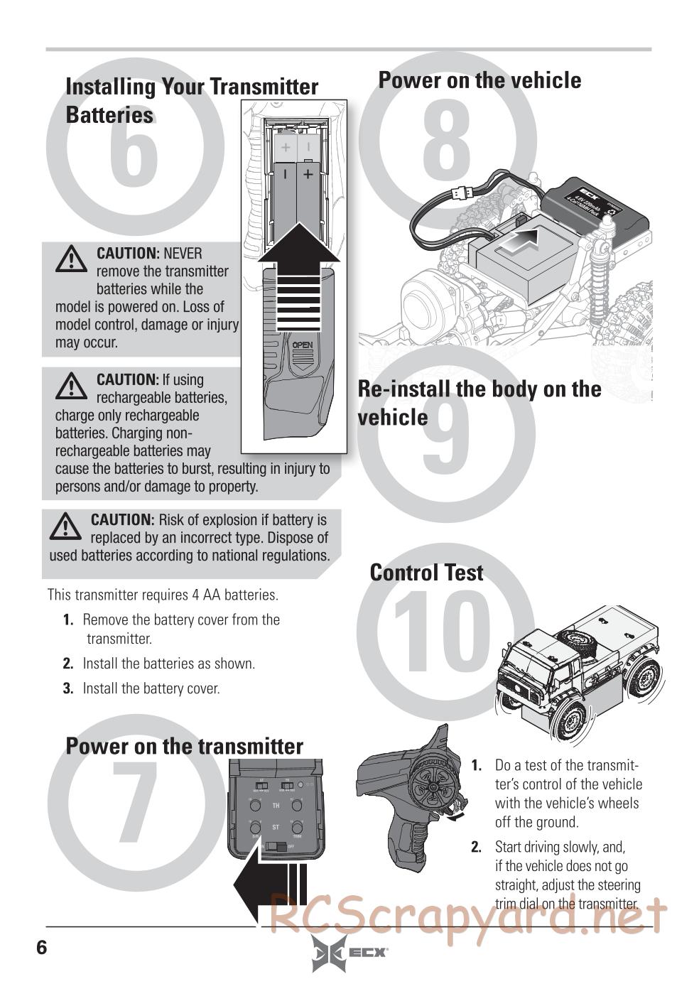ECX - Barrage UV 4WD - Manual - Page 6