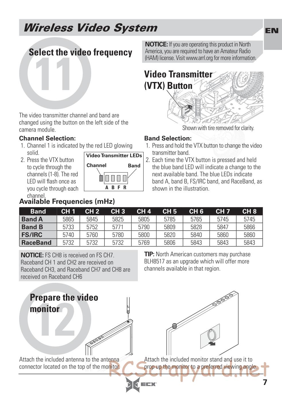 ECX - Barrage UV 4WD - Manual - Page 7