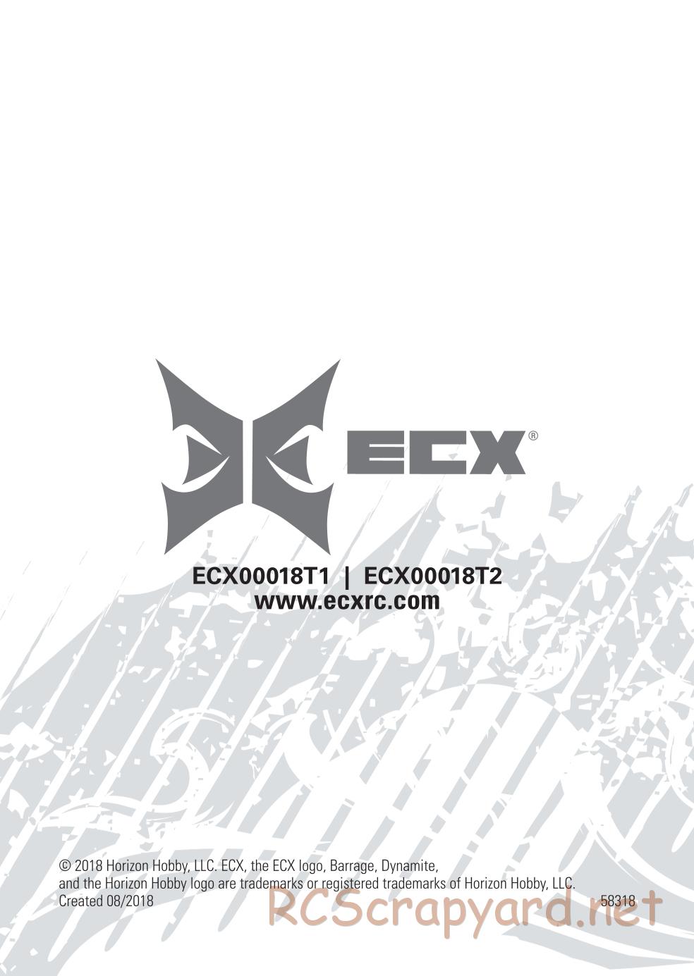ECX - Barrage UV 4WD - Manual - Page 21
