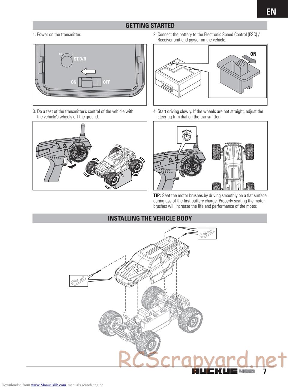 ECX - Ruckus 4WD - Manual - Page 7