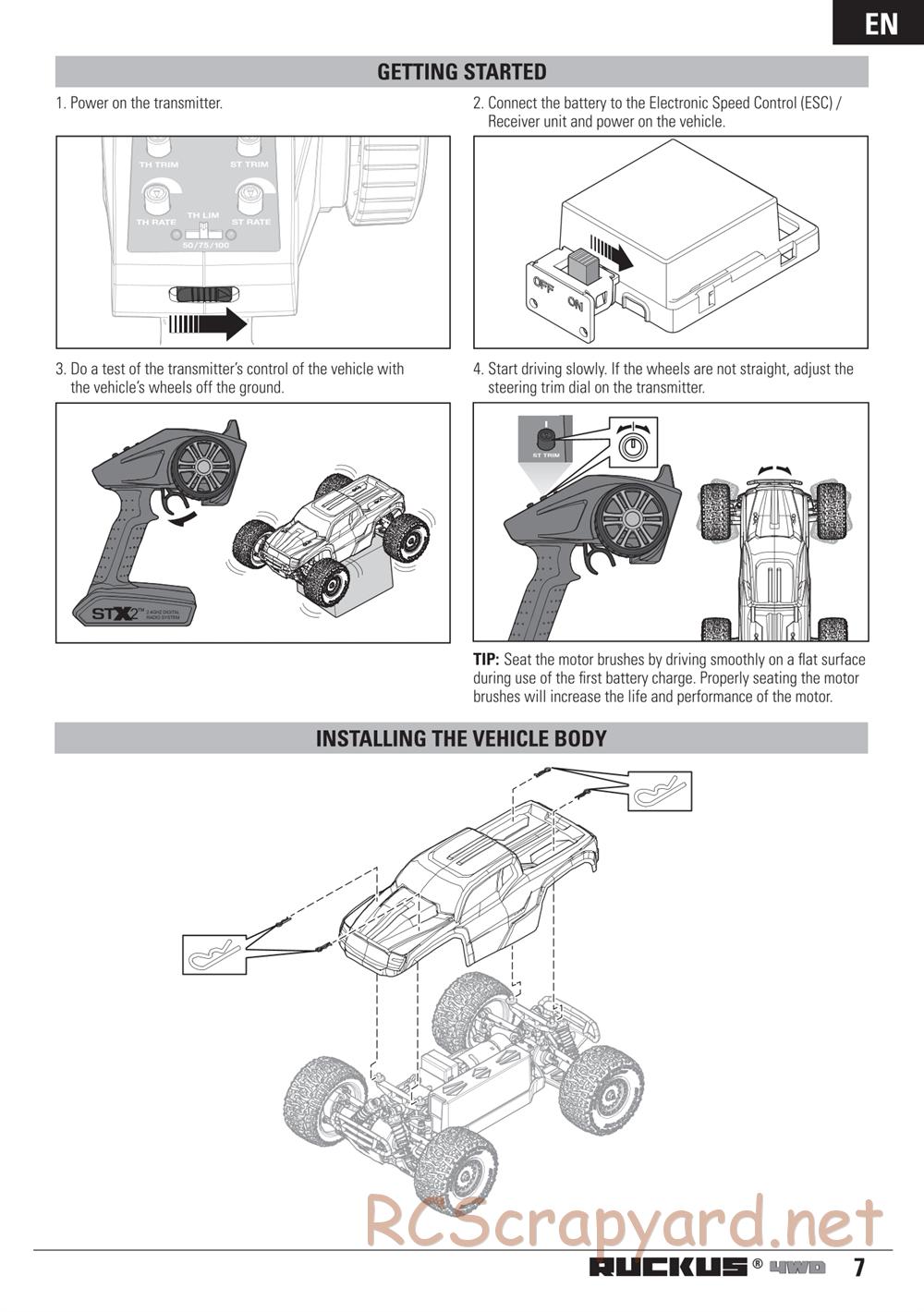 ECX - Ruckus 4WD - Manual - Page 7