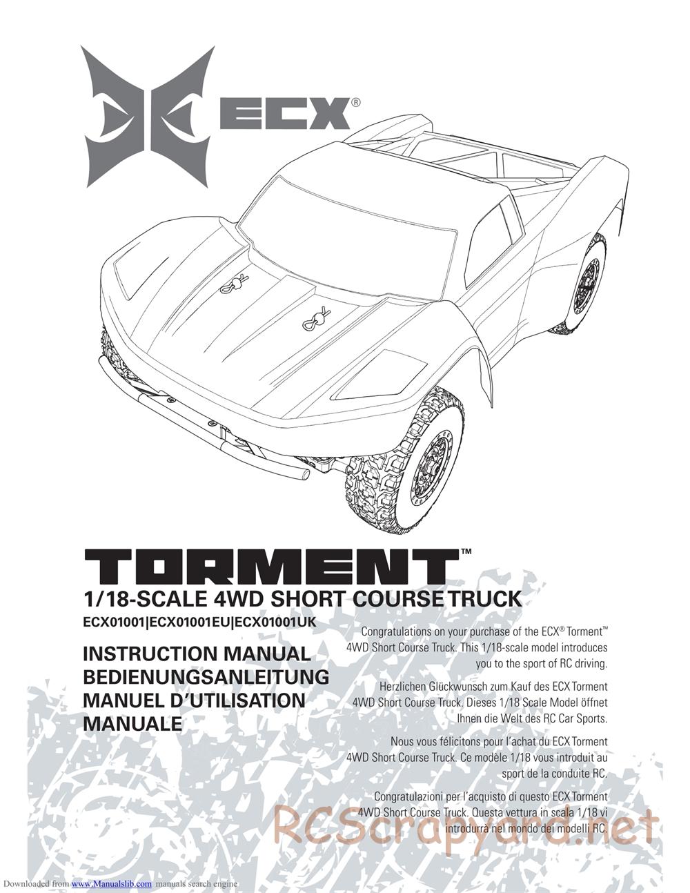ECX - Torment 4WD (2013) - Manual - Page 1