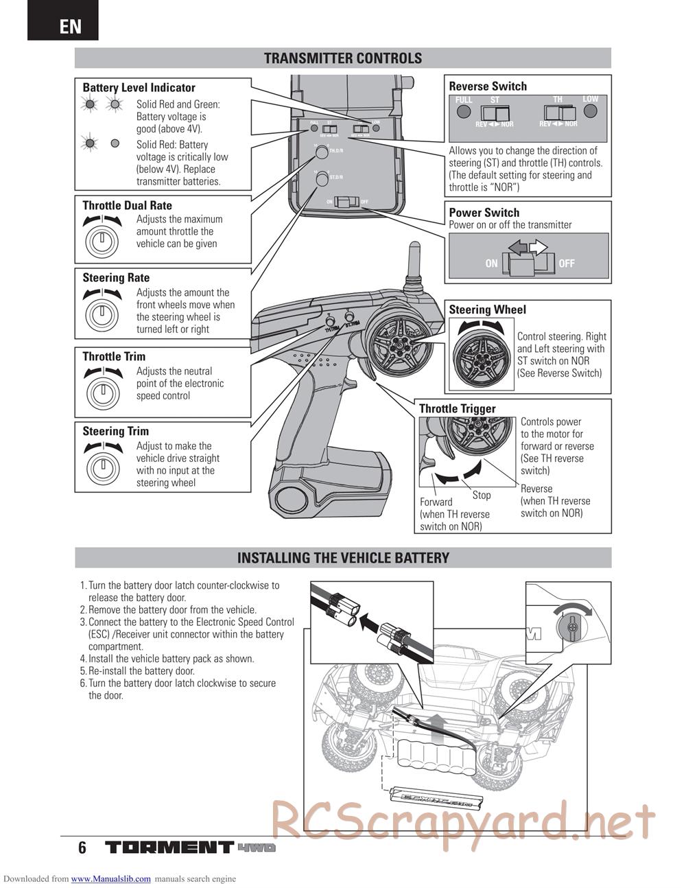 ECX - Torment 4WD (2013) - Manual - Page 6