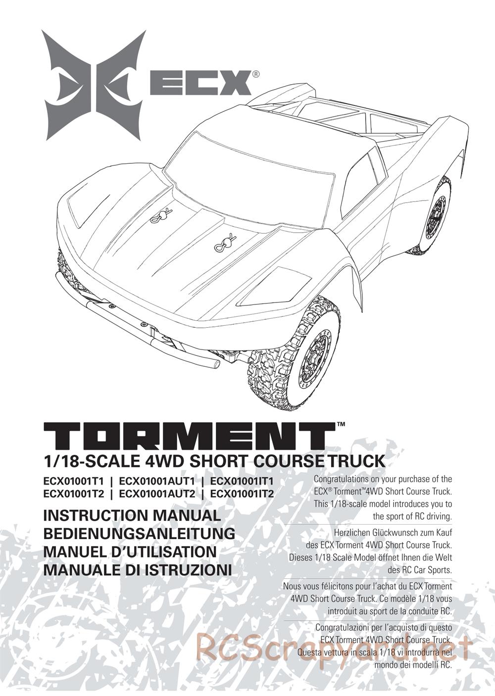 ECX - Torment 4WD - Manual - Page 1
