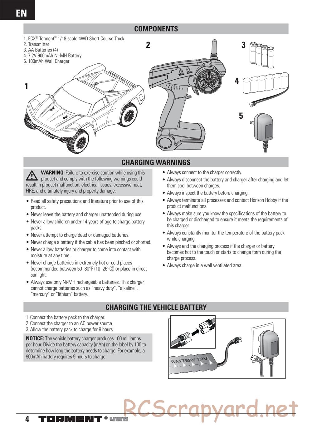 ECX - Torment 4WD - Manual - Page 4