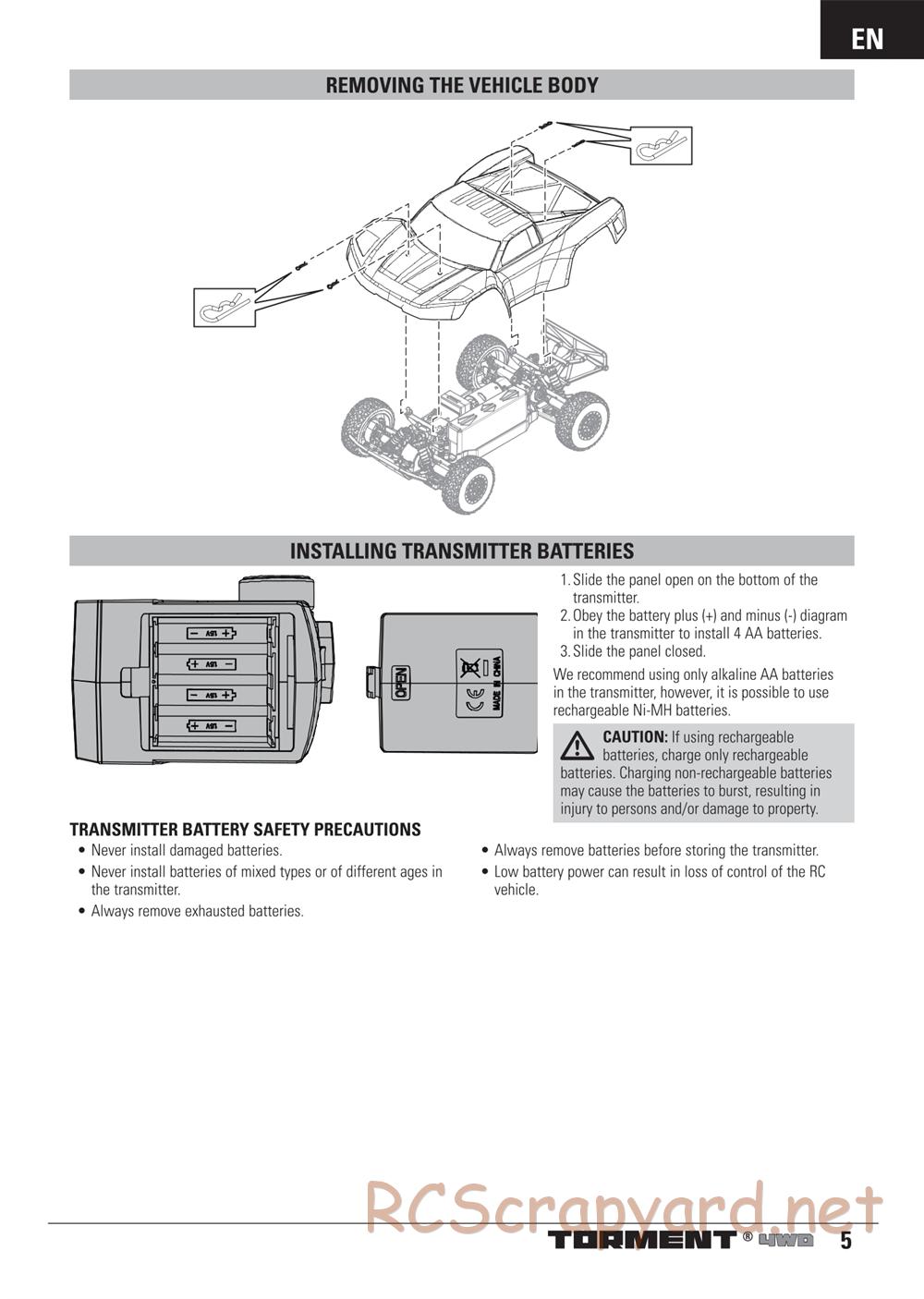 ECX - Torment 4WD - Manual - Page 5