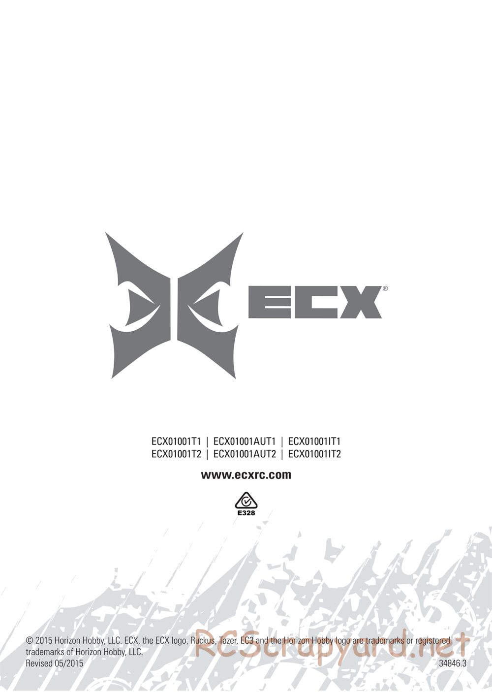 ECX - Torment 4WD - Manual - Page 17