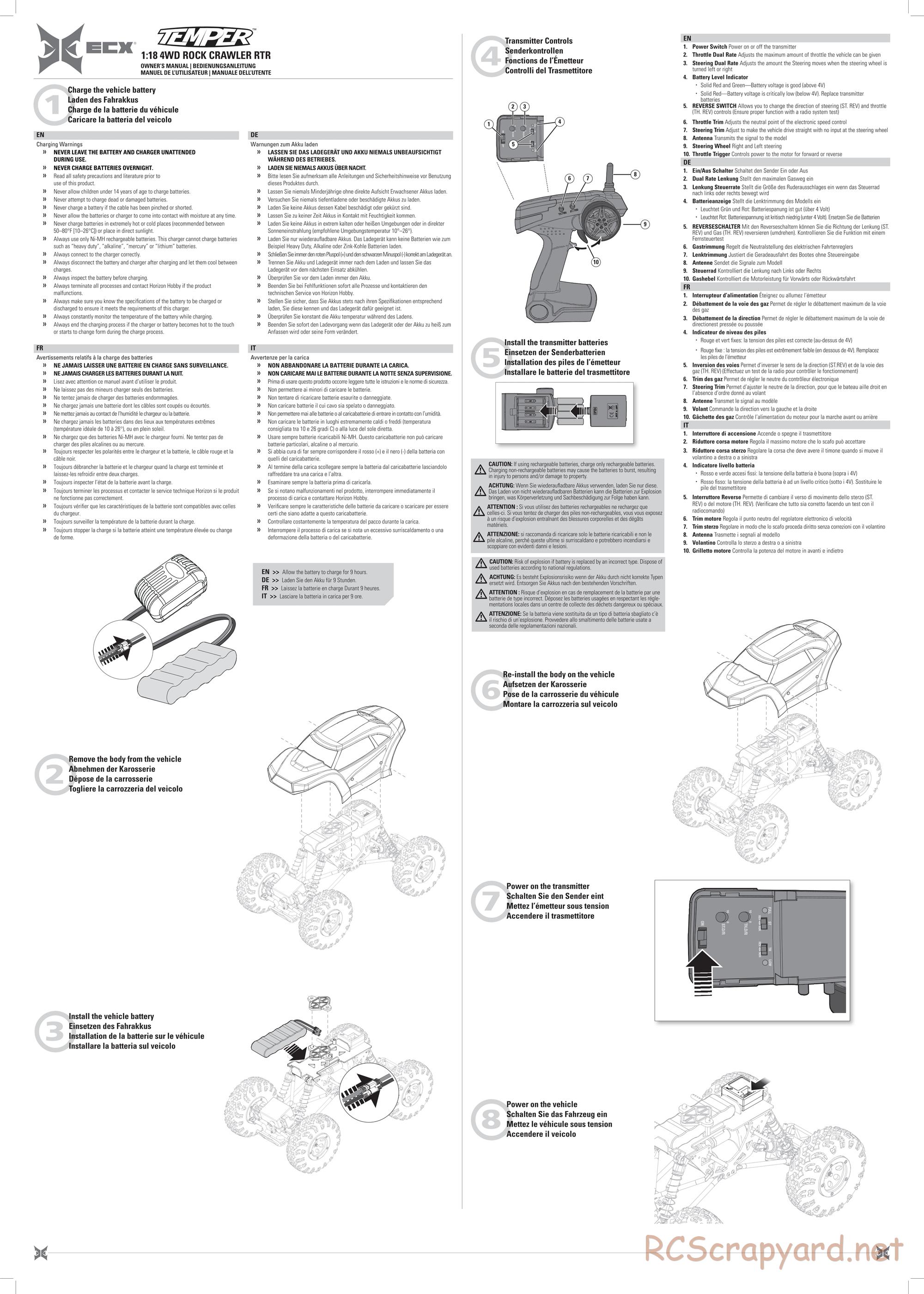 ECX - Temper 4WD - Manual - Page 2