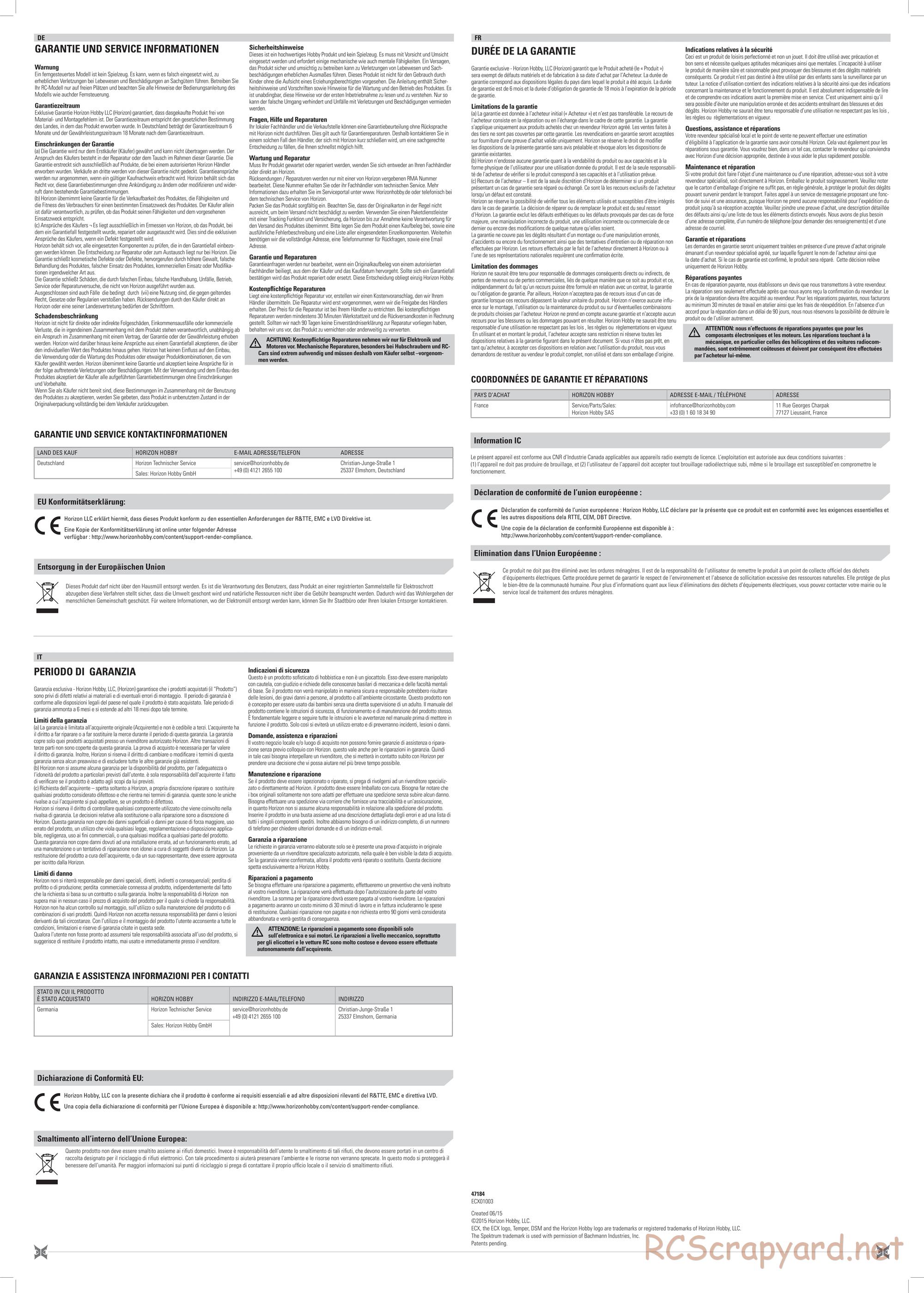 ECX - Temper 4WD - Manual - Page 4