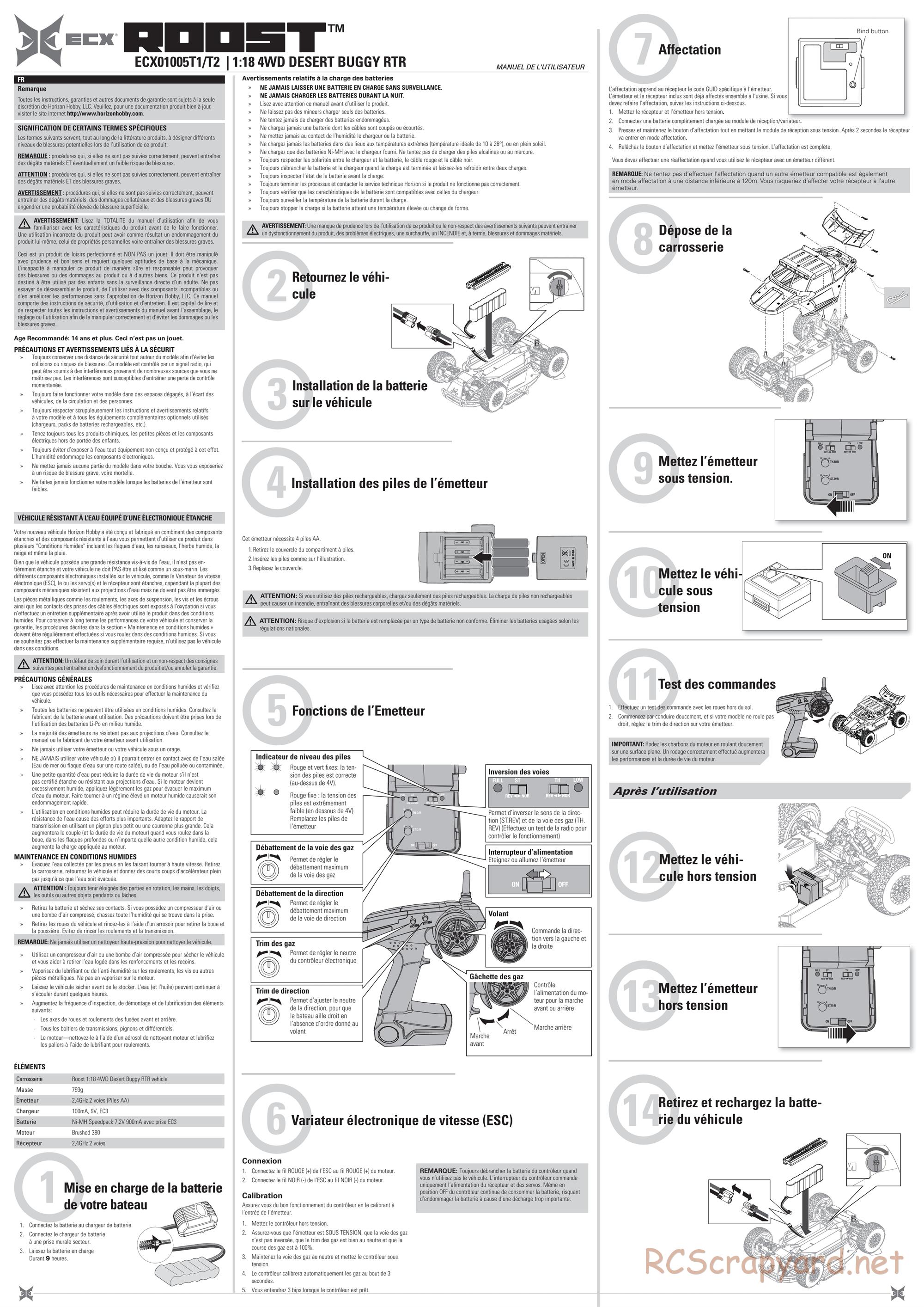 ECX - Roost 4WD - Manual - Page 3