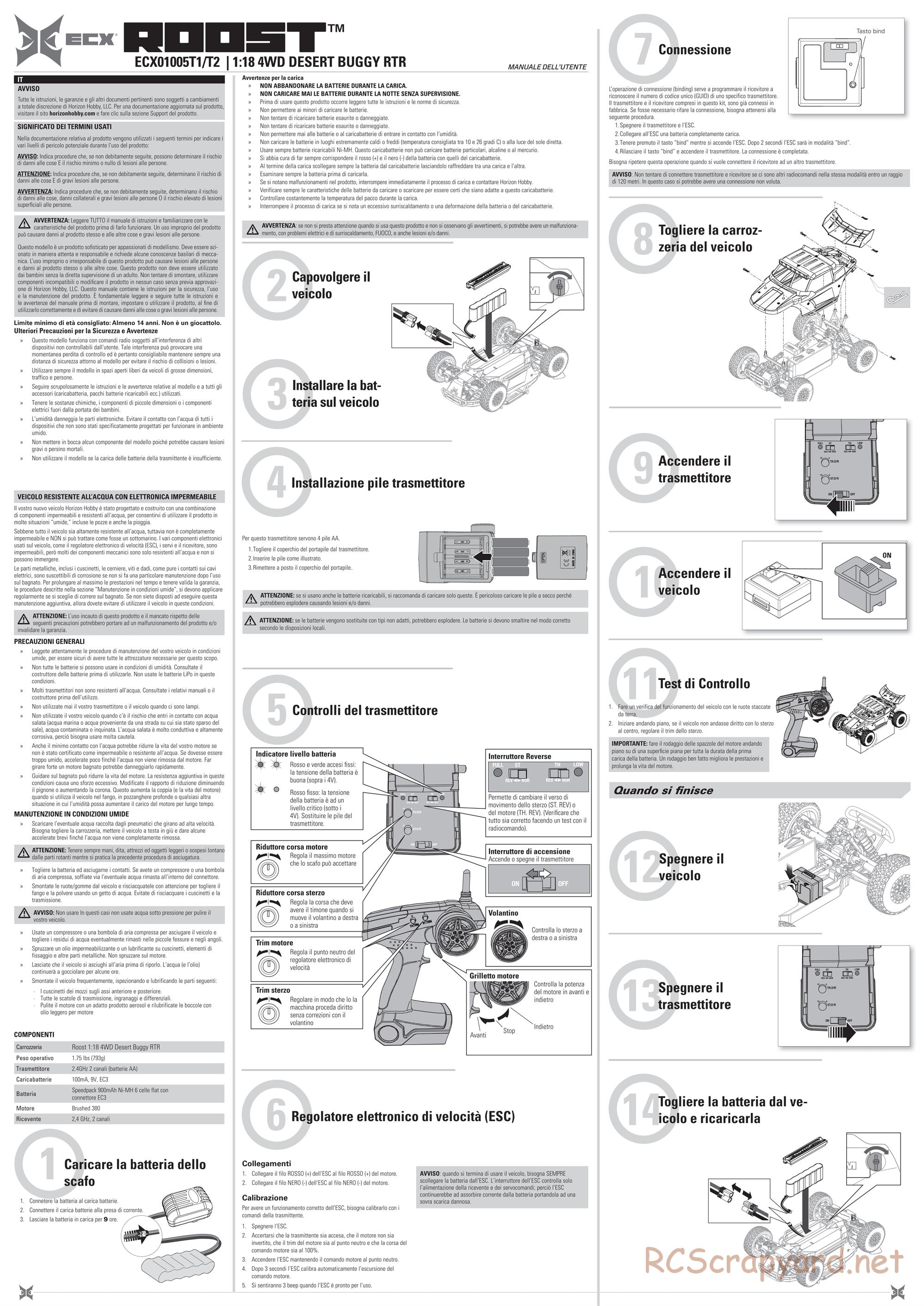 ECX - Roost 4WD - Manual - Page 4
