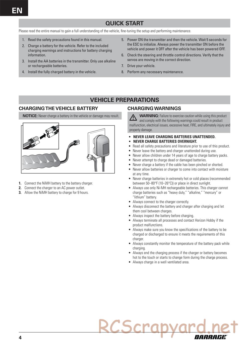 ECX - Barrage 1.9 Class 4WD - Manual - Page 4