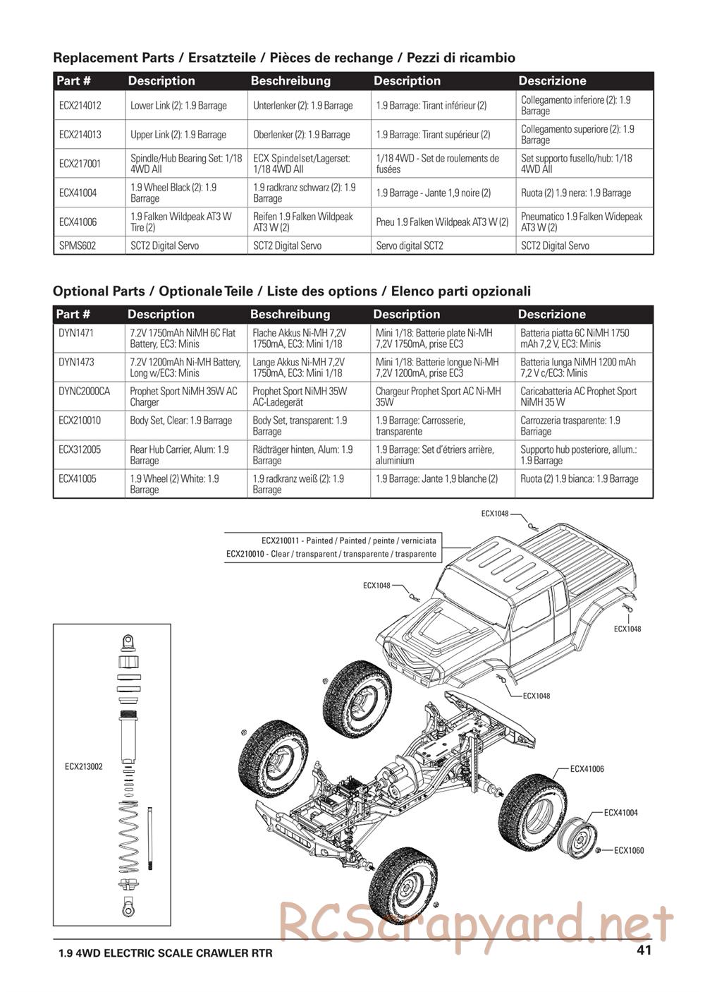 ECX - Barrage 1.9 Class 4WD - Manual - Page 13
