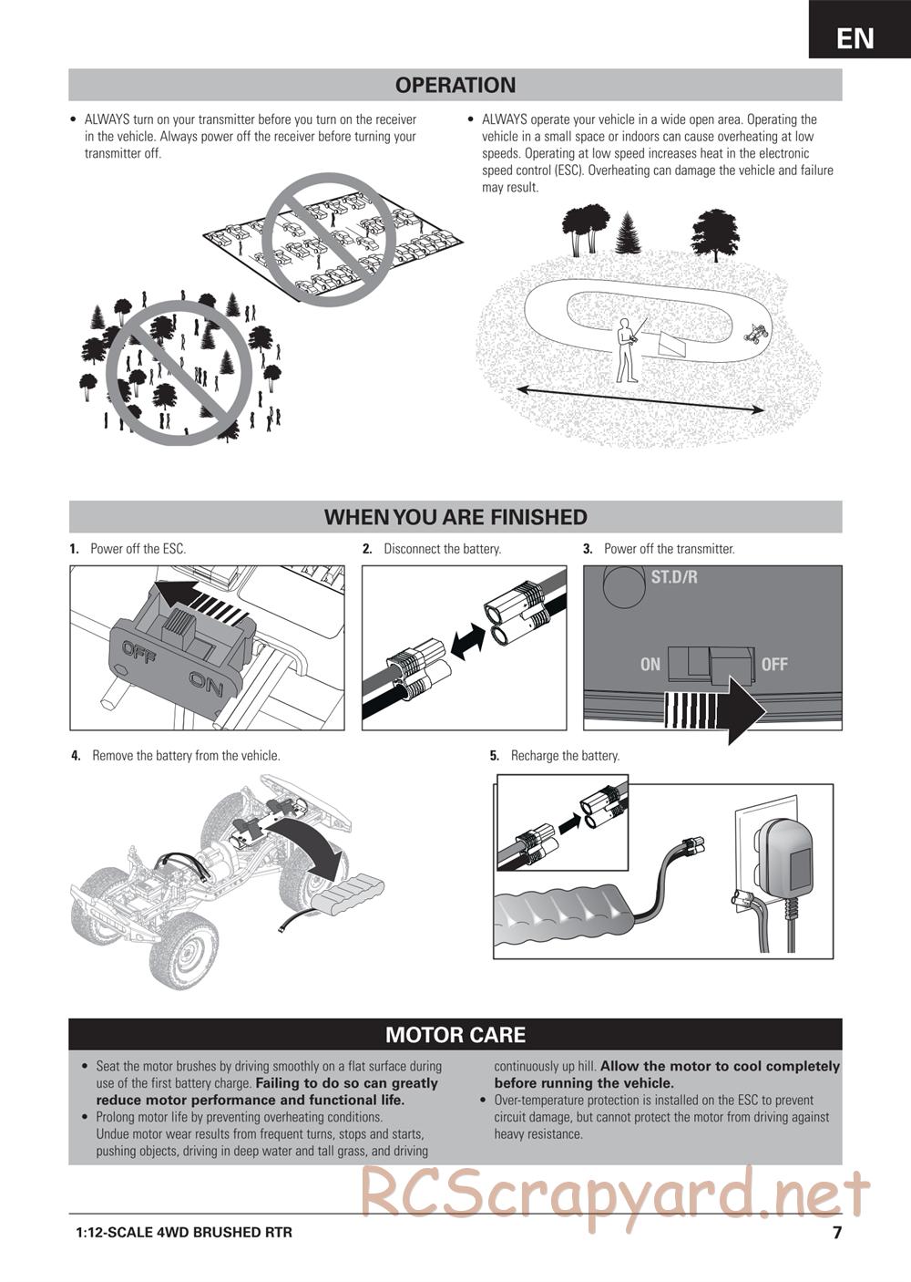 ECX - Barrage Gen2 Doomsday 1.9 4WD - Manual - Page 7