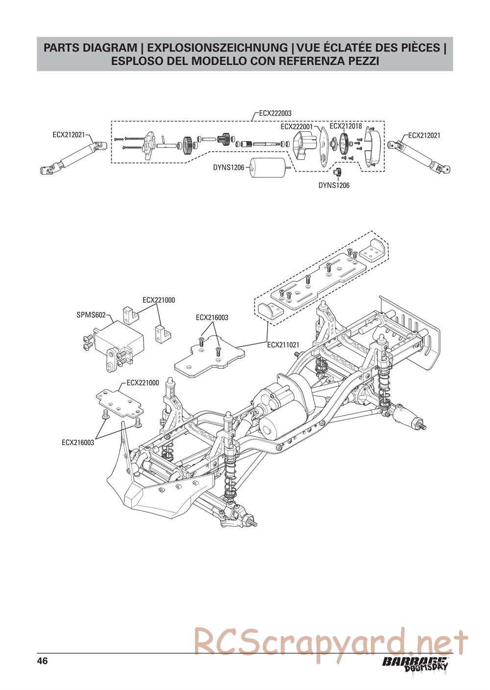 ECX - Barrage Gen2 Doomsday 1.9 4WD - Manual - Page 18