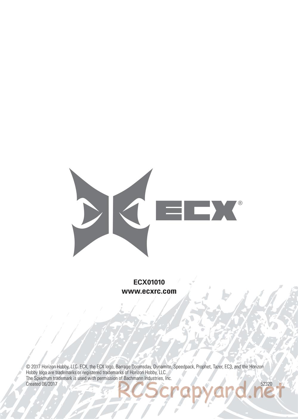 ECX - Barrage Gen2 Doomsday 1.9 4WD - Manual - Page 19