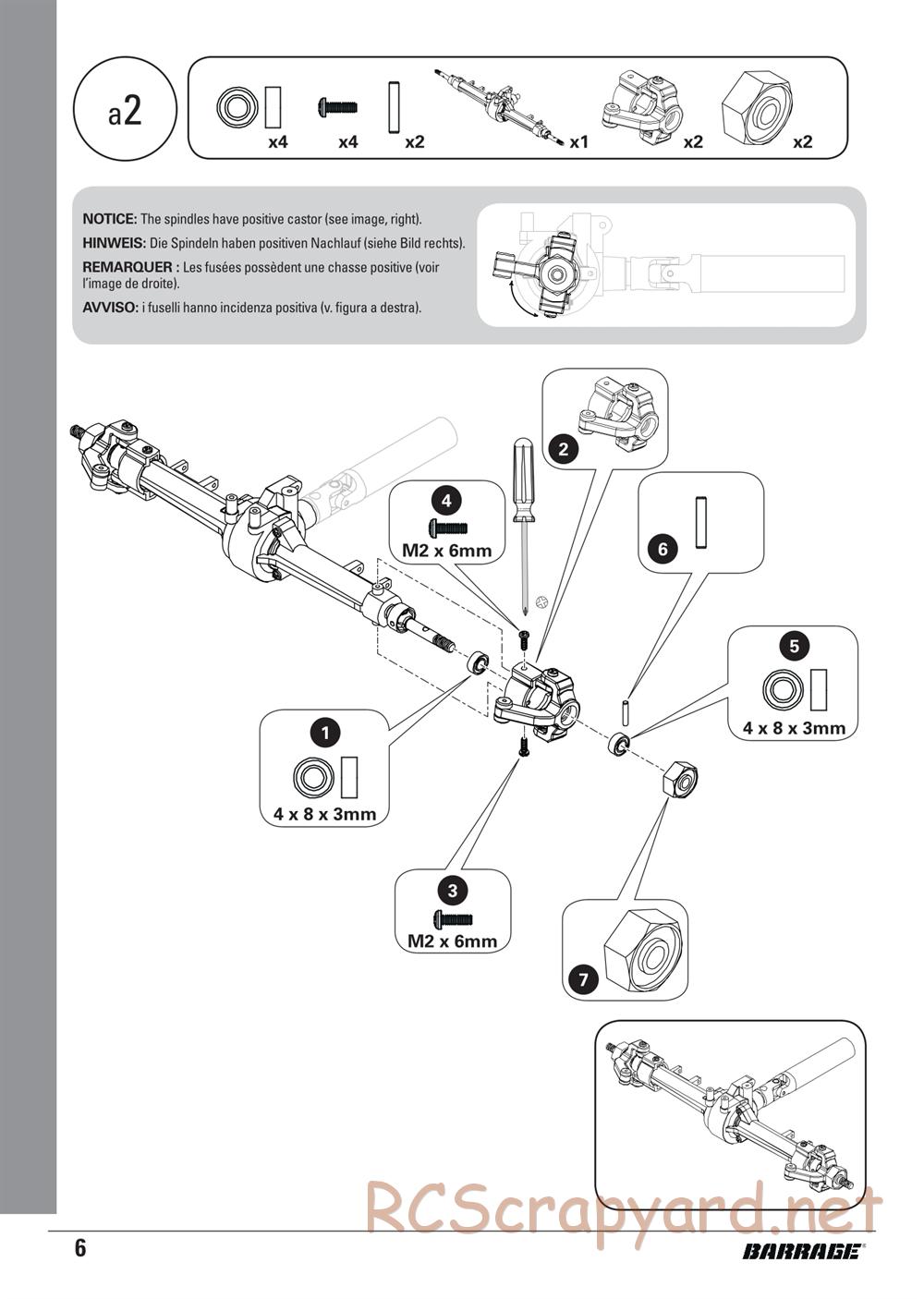 ECX - Barrage 1.9 Class 4WD Kit - Manual - Page 6