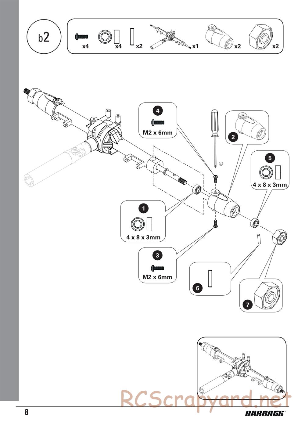 ECX - Barrage 1.9 Class 4WD Kit - Manual - Page 8