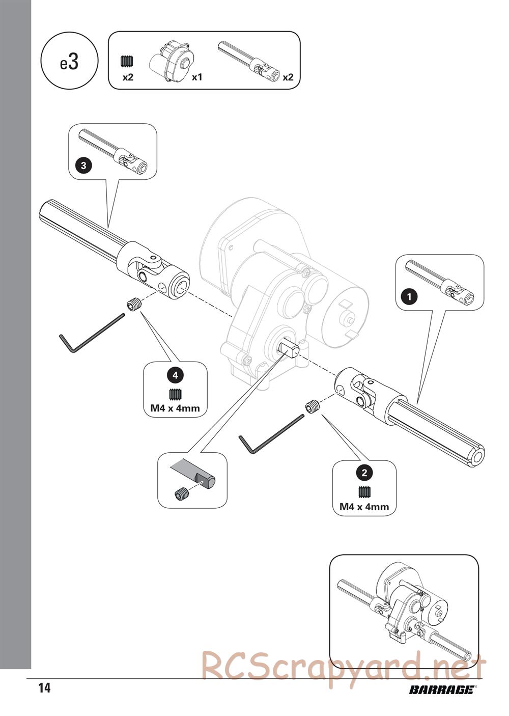 ECX - Barrage 1.9 Class 4WD Kit - Manual - Page 14