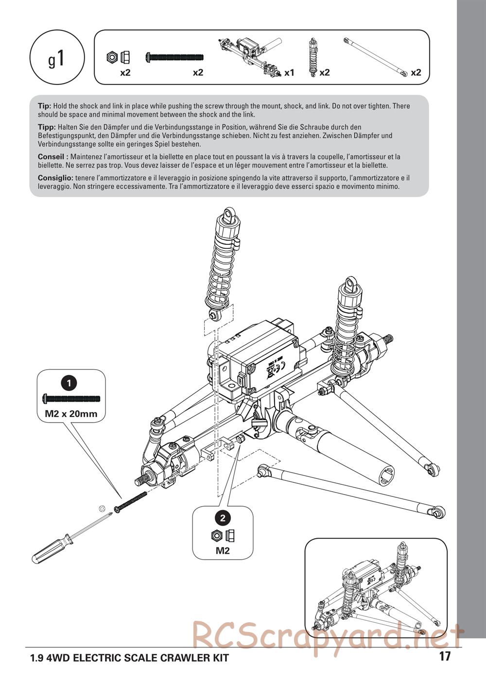ECX - Barrage 1.9 Class 4WD Kit - Manual - Page 17