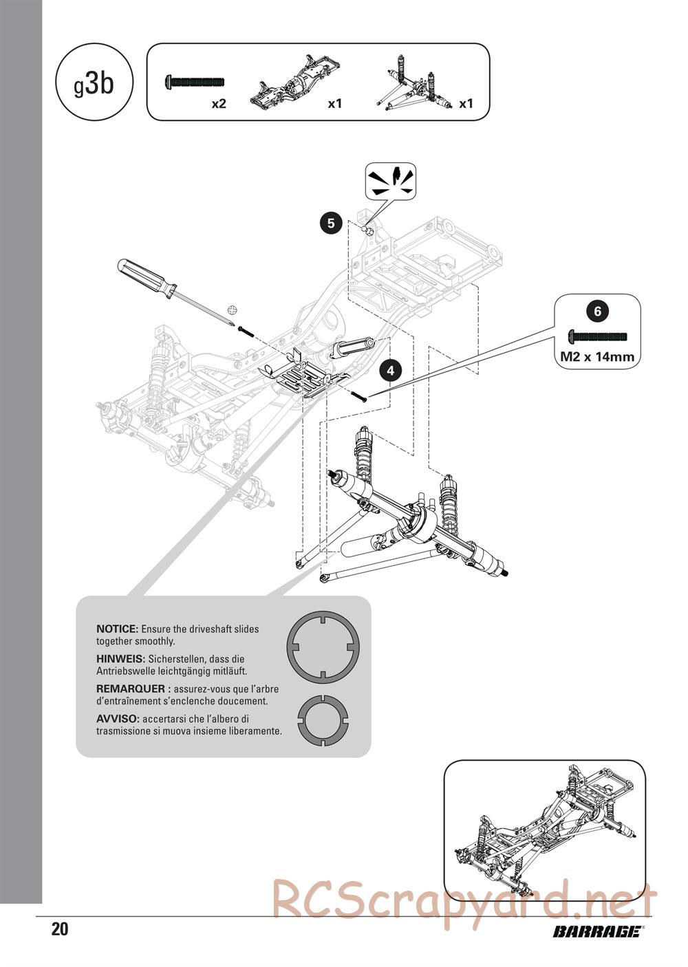 ECX - Barrage 1.9 Class 4WD Kit - Manual - Page 20