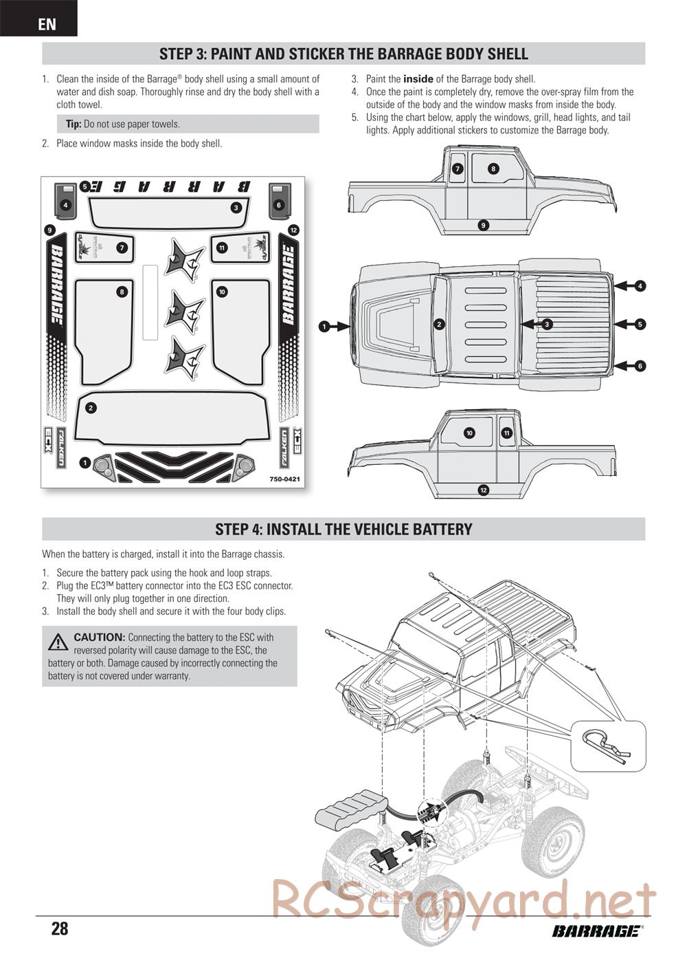 ECX - Barrage 1.9 Class 4WD Kit - Manual - Page 28