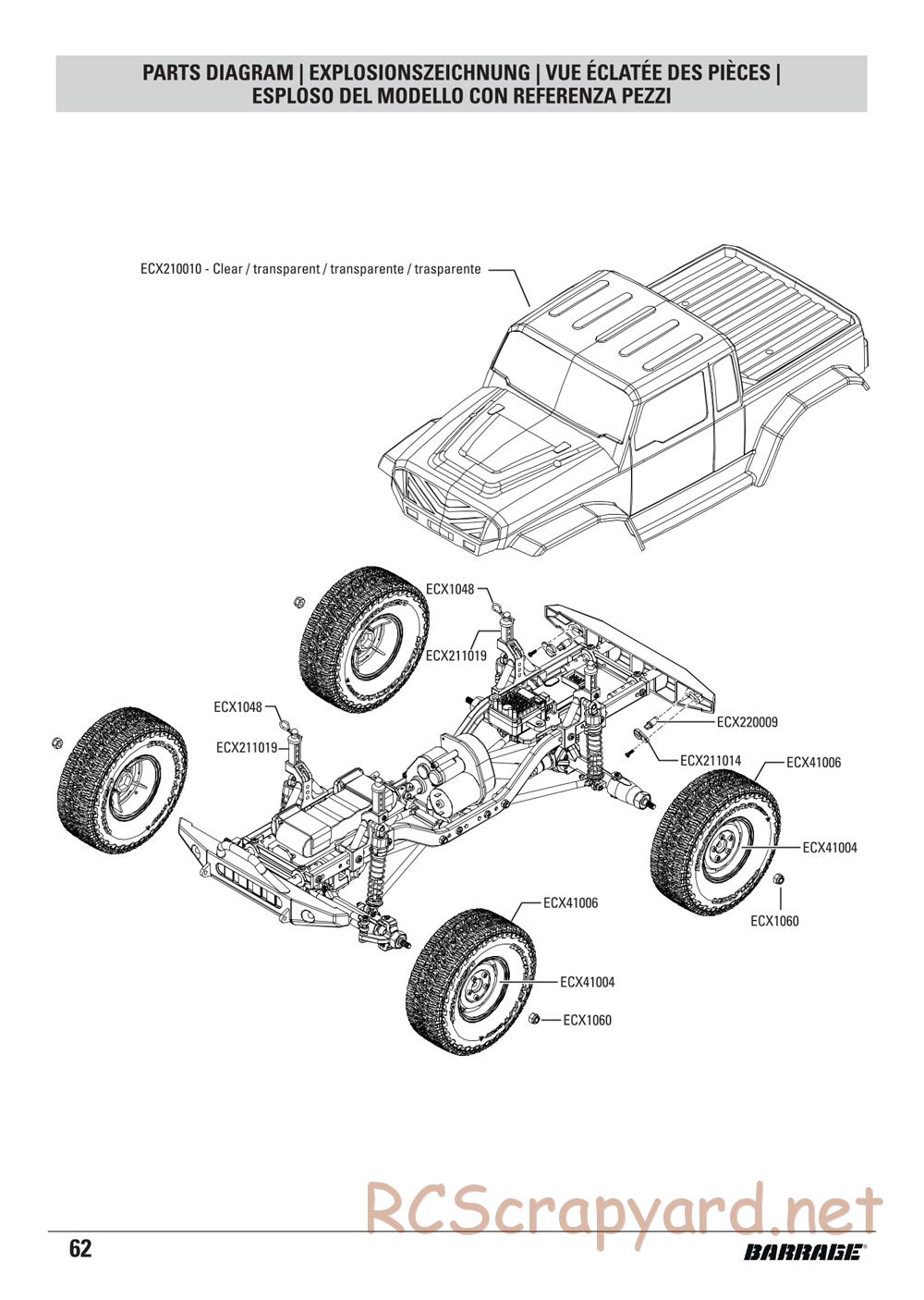 ECX - Barrage 1.9 Class 4WD Kit - Manual - Page 36