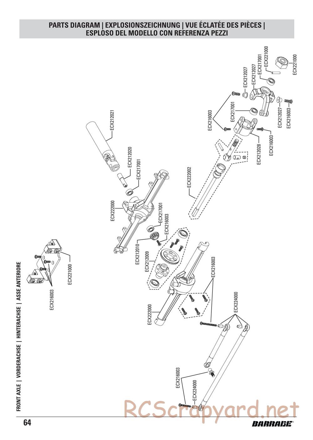 ECX - Barrage 1.9 Class 4WD Kit - Manual - Page 38