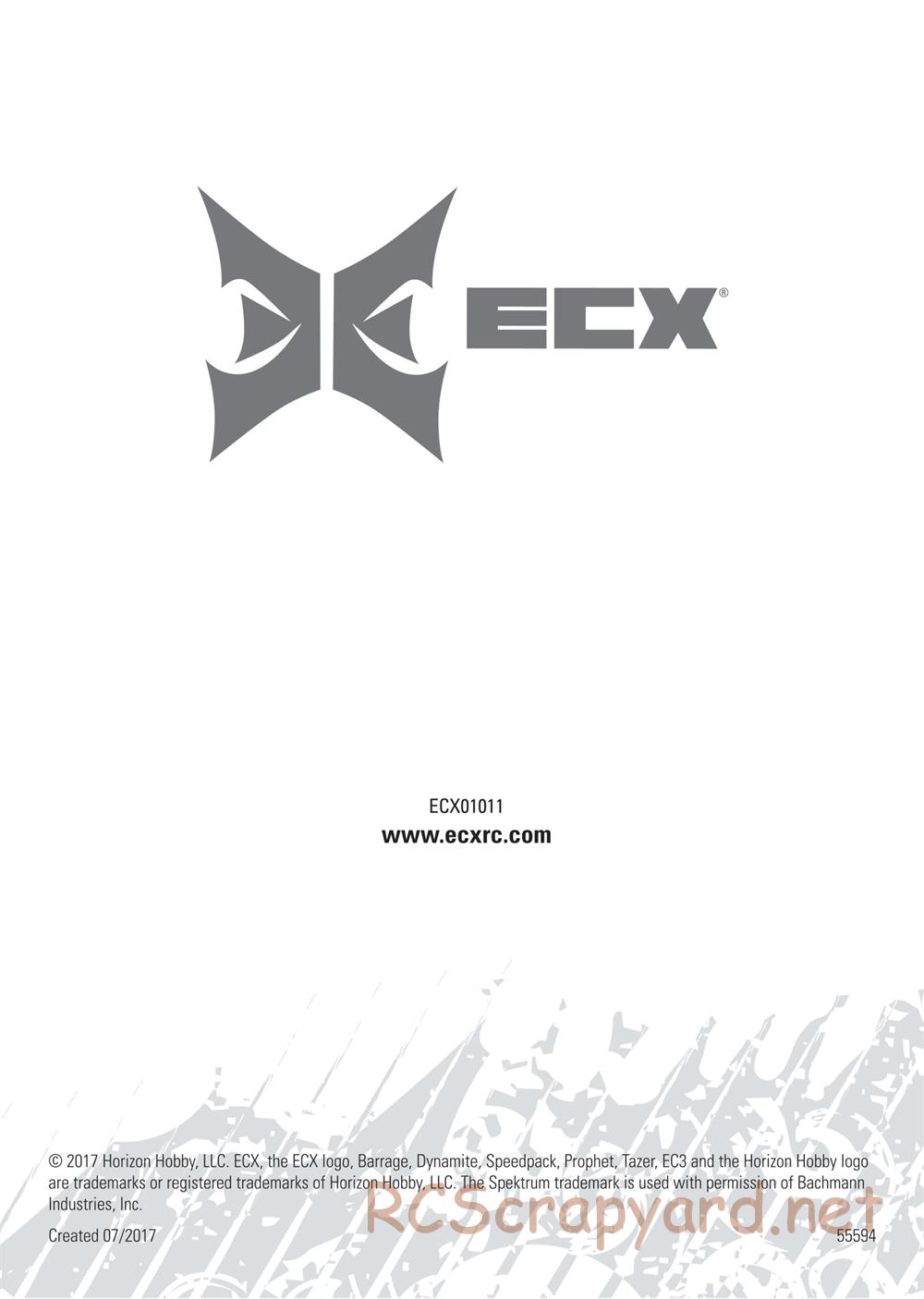 ECX - Barrage 1.9 Class 4WD Kit - Manual - Page 40