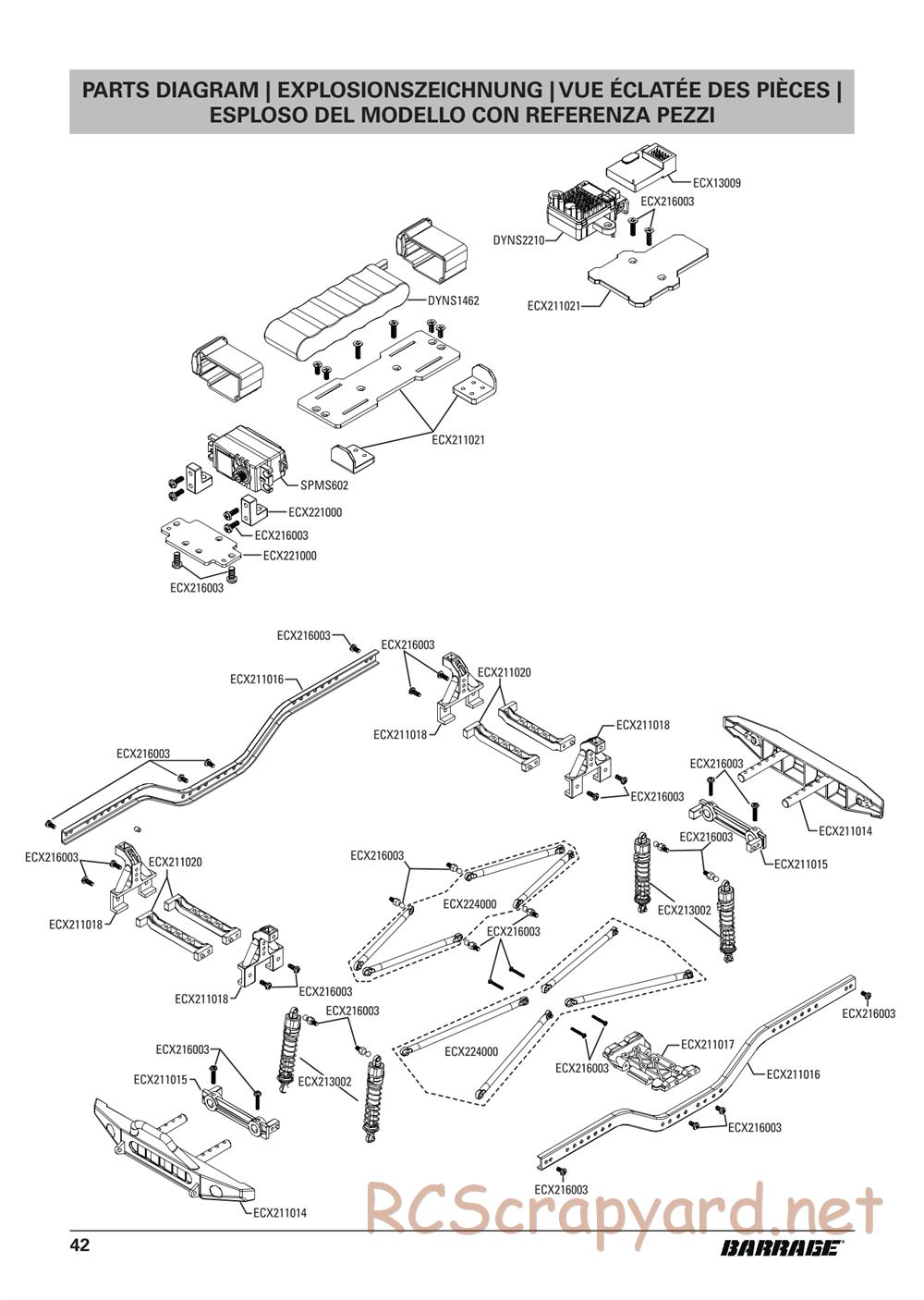 ECX - Barrage Gen2 1.55 Class 4WD - Manual - Page 14