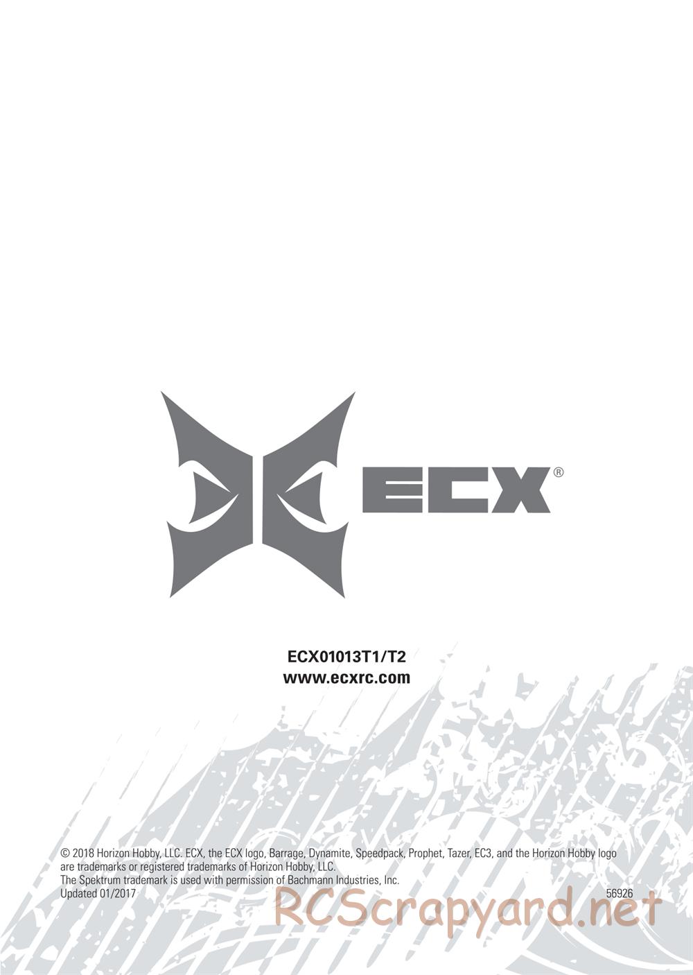 ECX - Barrage Gen2 1.55 Class 4WD - Manual - Page 16