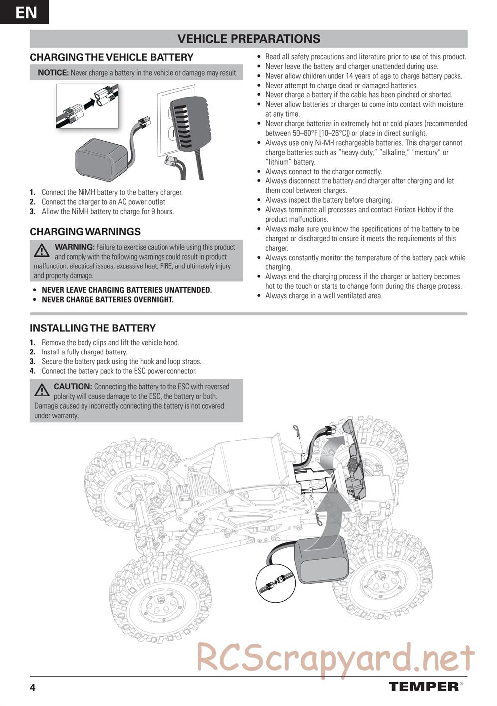 ECX - Temper Gen-2 4WD - Manual - Page 4