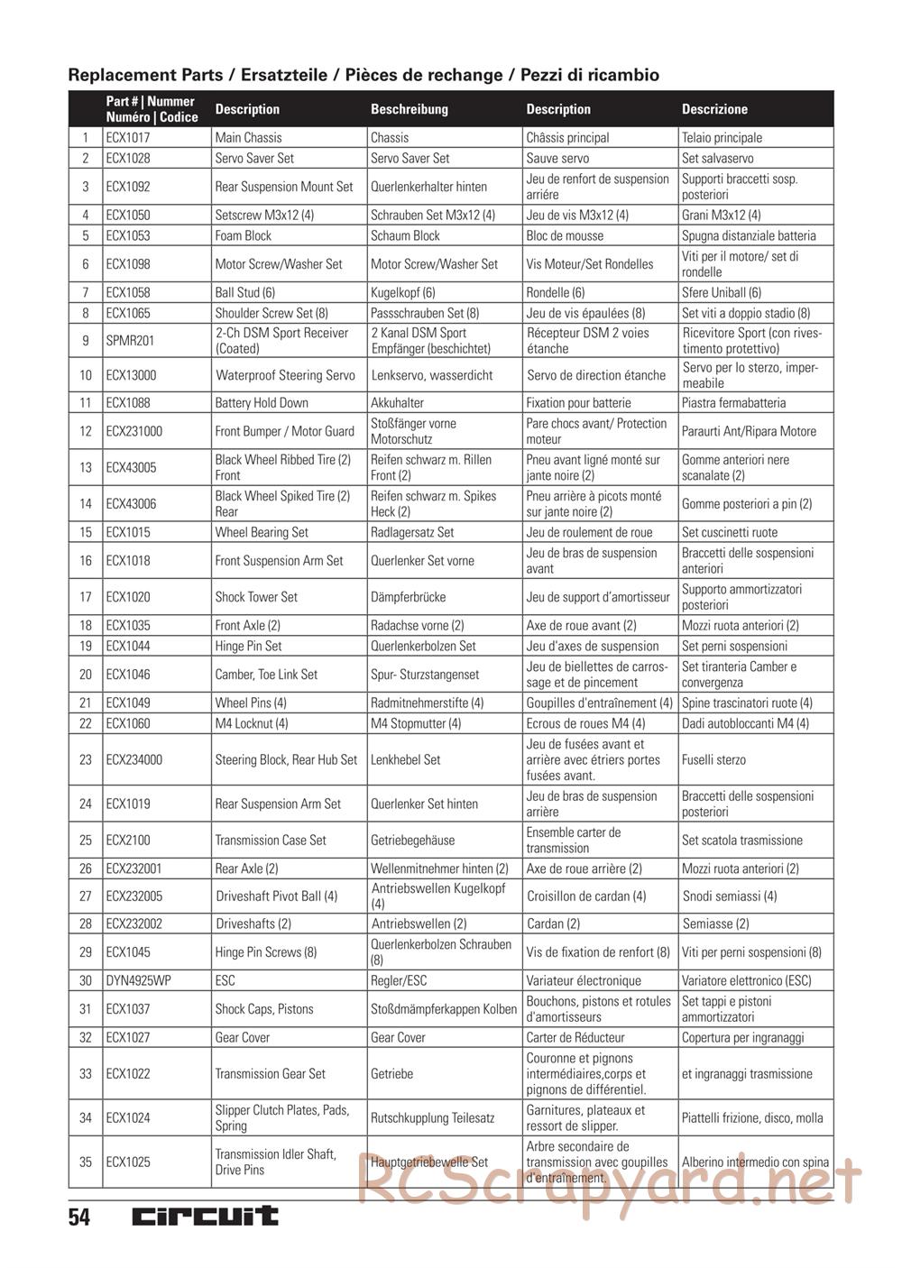 ECX - Circuit 2WD - Manual - Page 16