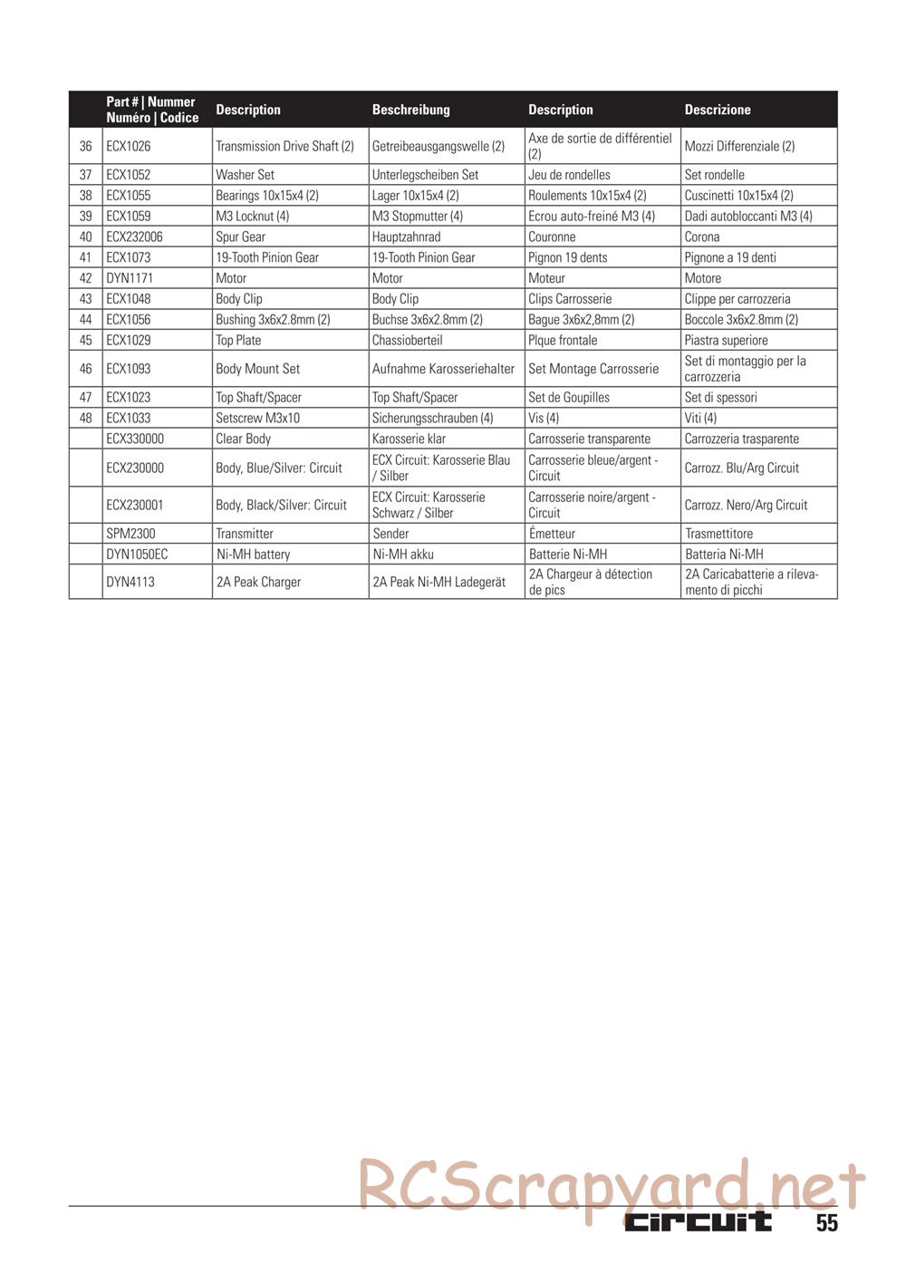 ECX - Circuit 2WD - Manual - Page 17