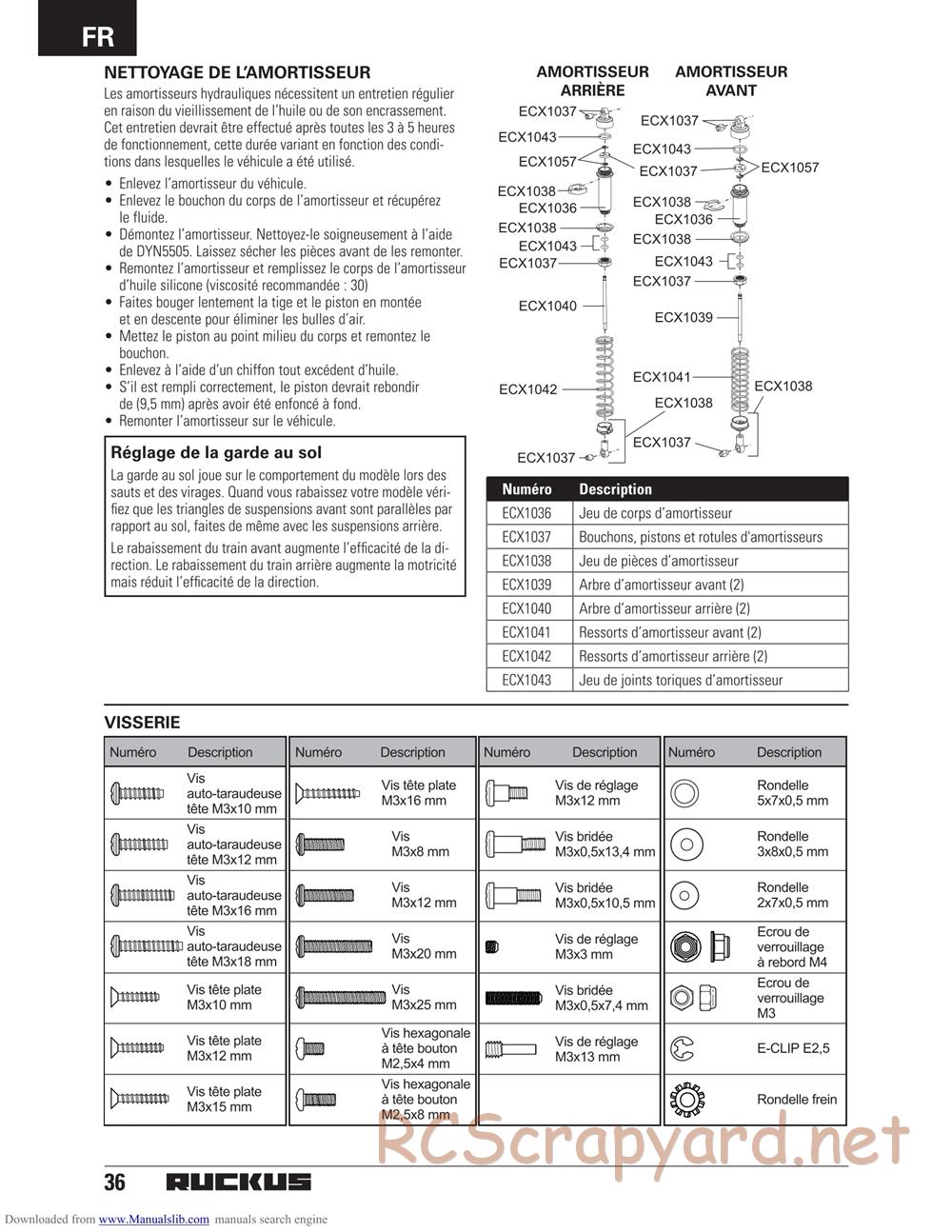 ECX - Ruckus 2WD - Manual - Page 11