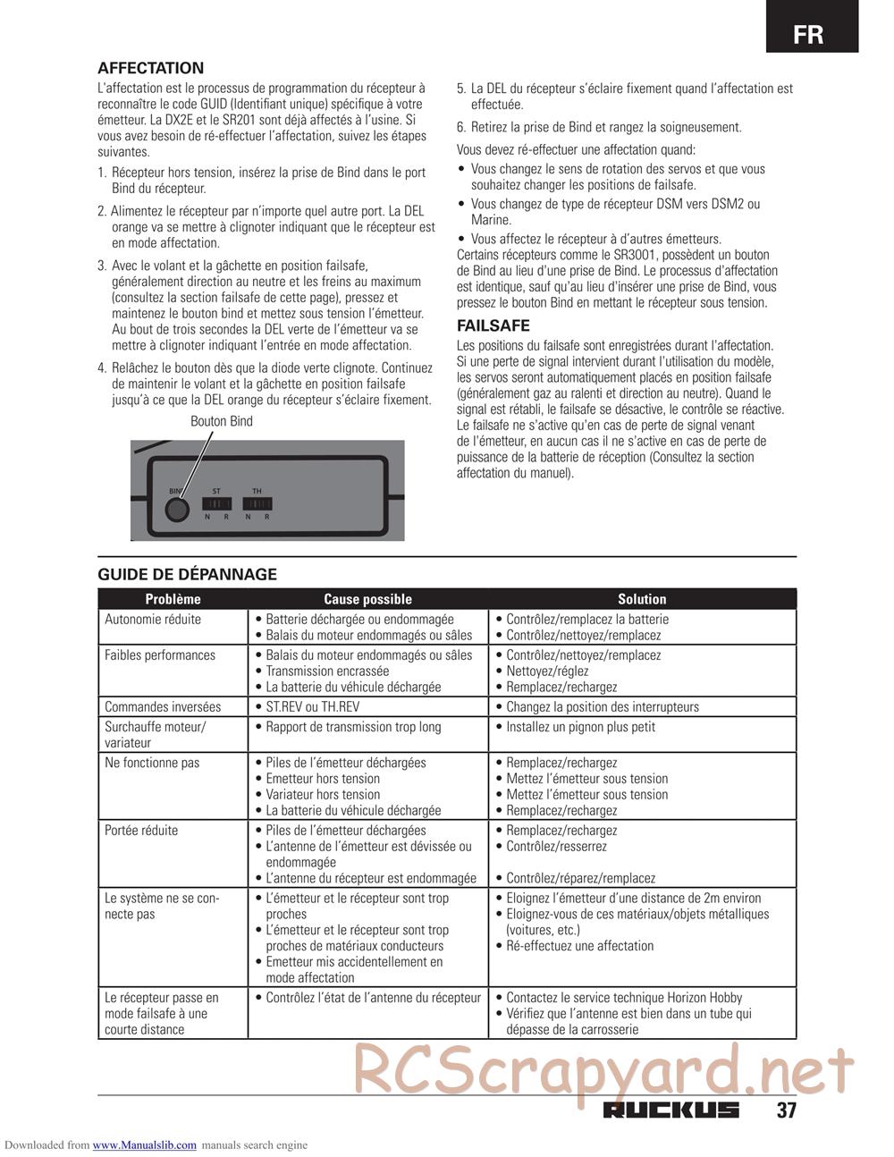 ECX - Ruckus 2WD - Manual - Page 12