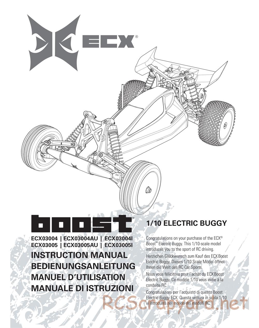 ECX - Boost 2WD - Manual - Page 1