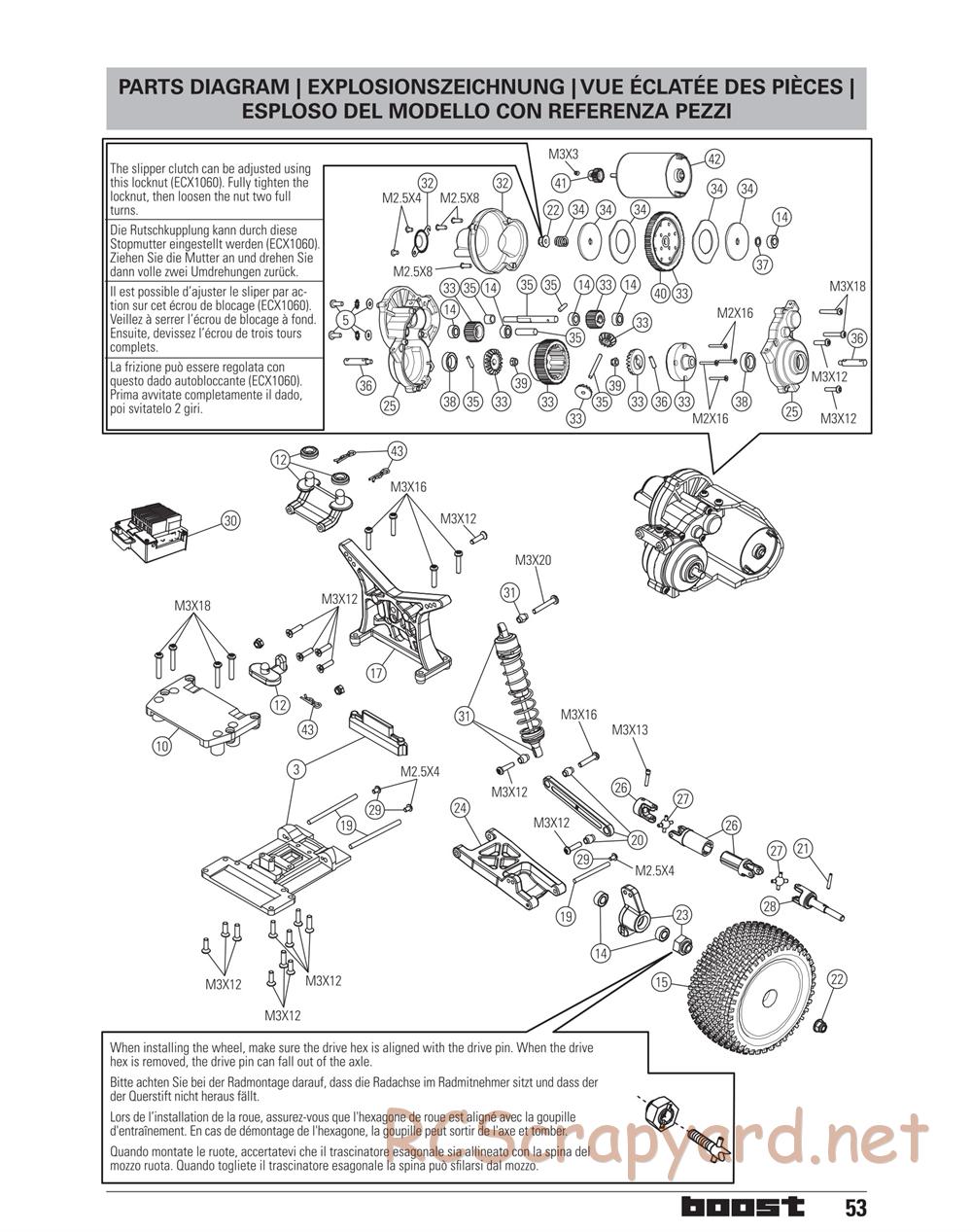 ECX - Boost 2WD - Exploded View - Page 16