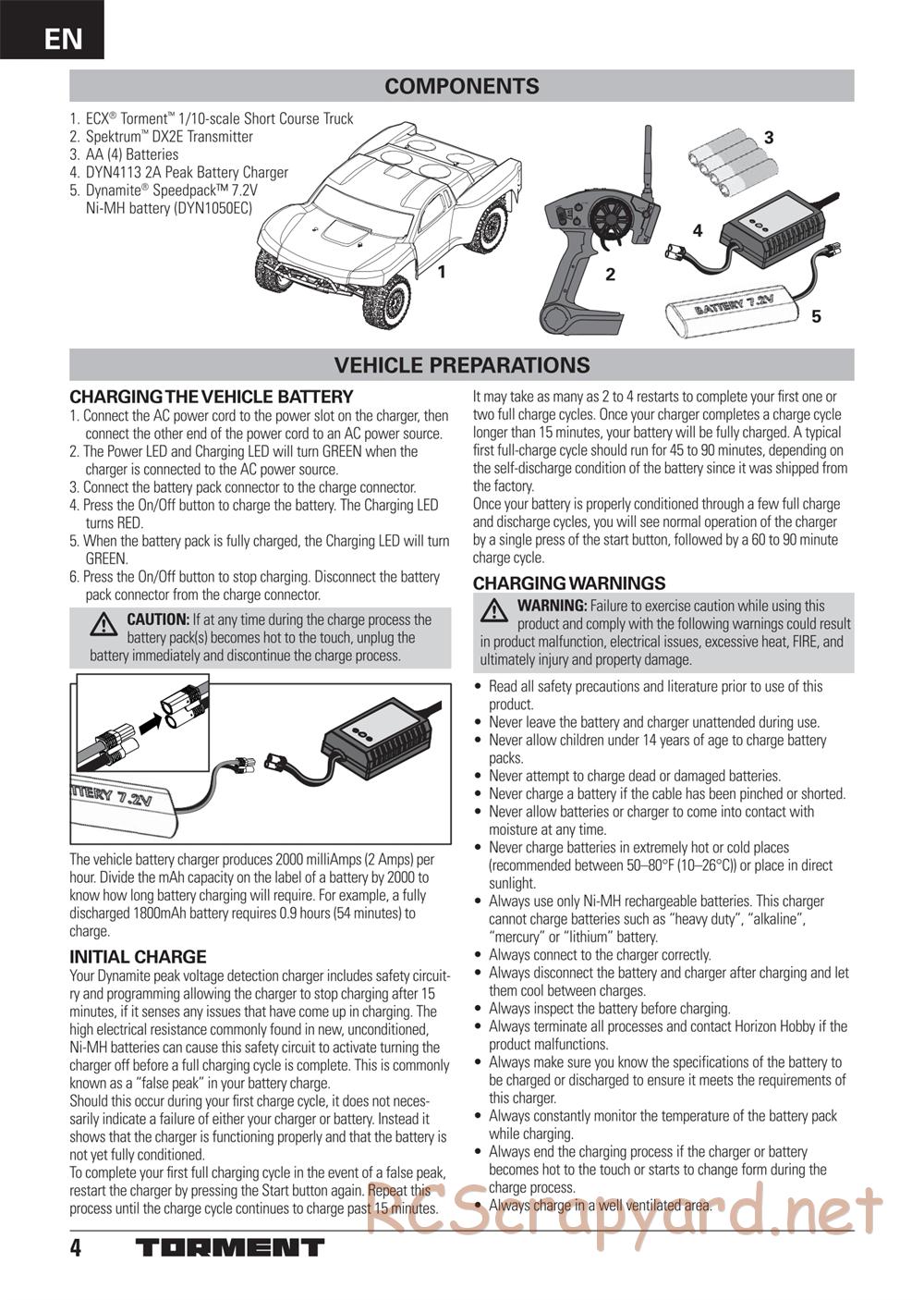 ECX - Torment 2WD - Manual - Page 4